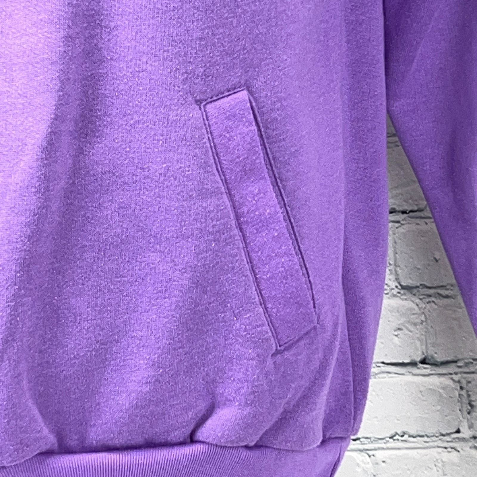 Vintage Vintage 80s Polo Sweatshirt Purple Granny Core Womens S Size S / US 4 / IT 40 - 4 Thumbnail