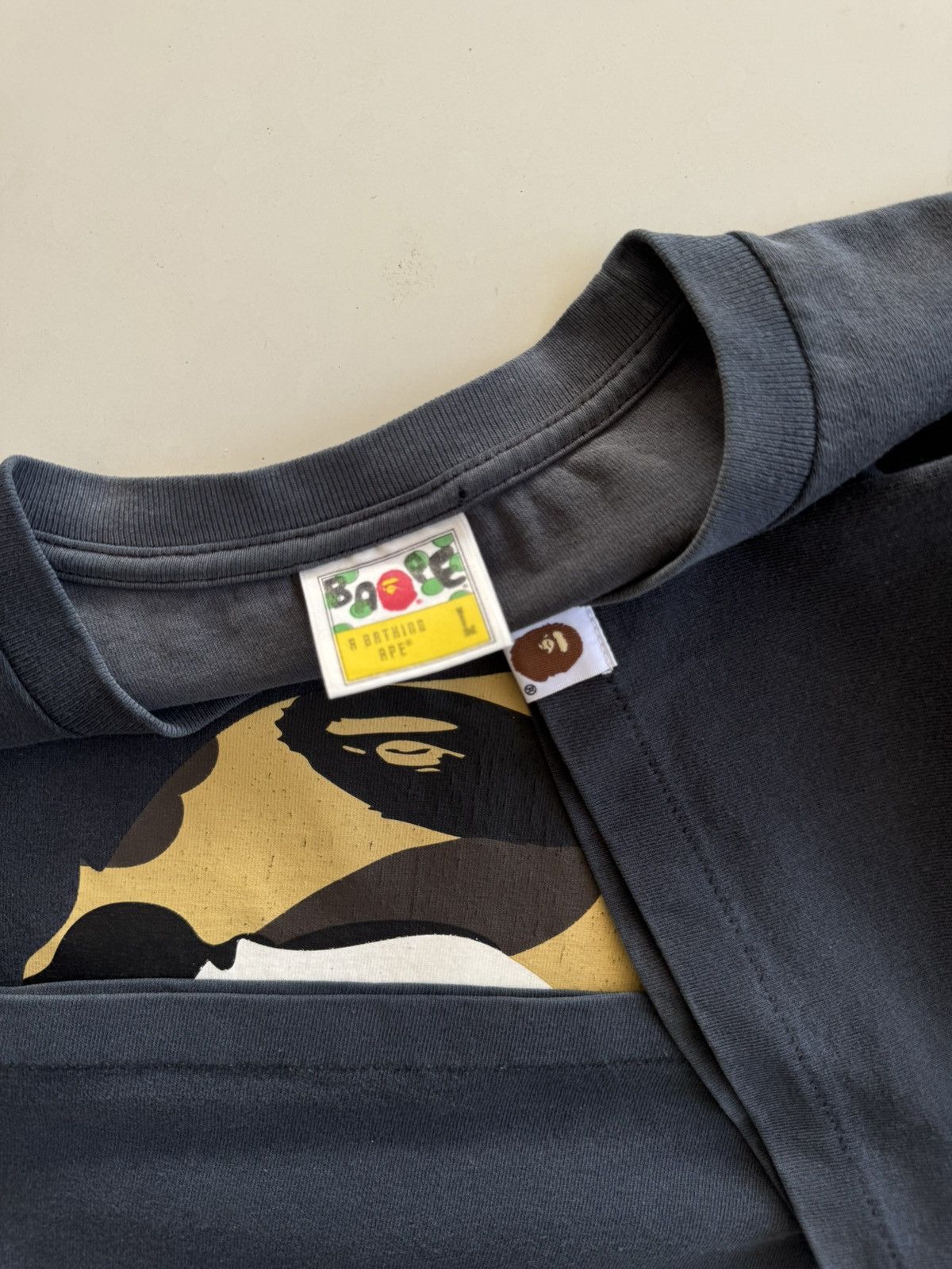 Bape Vintage BAPE Camo Big Ape Head Tee Size US L / EU 52-54 / 3 - 20 Thumbnail