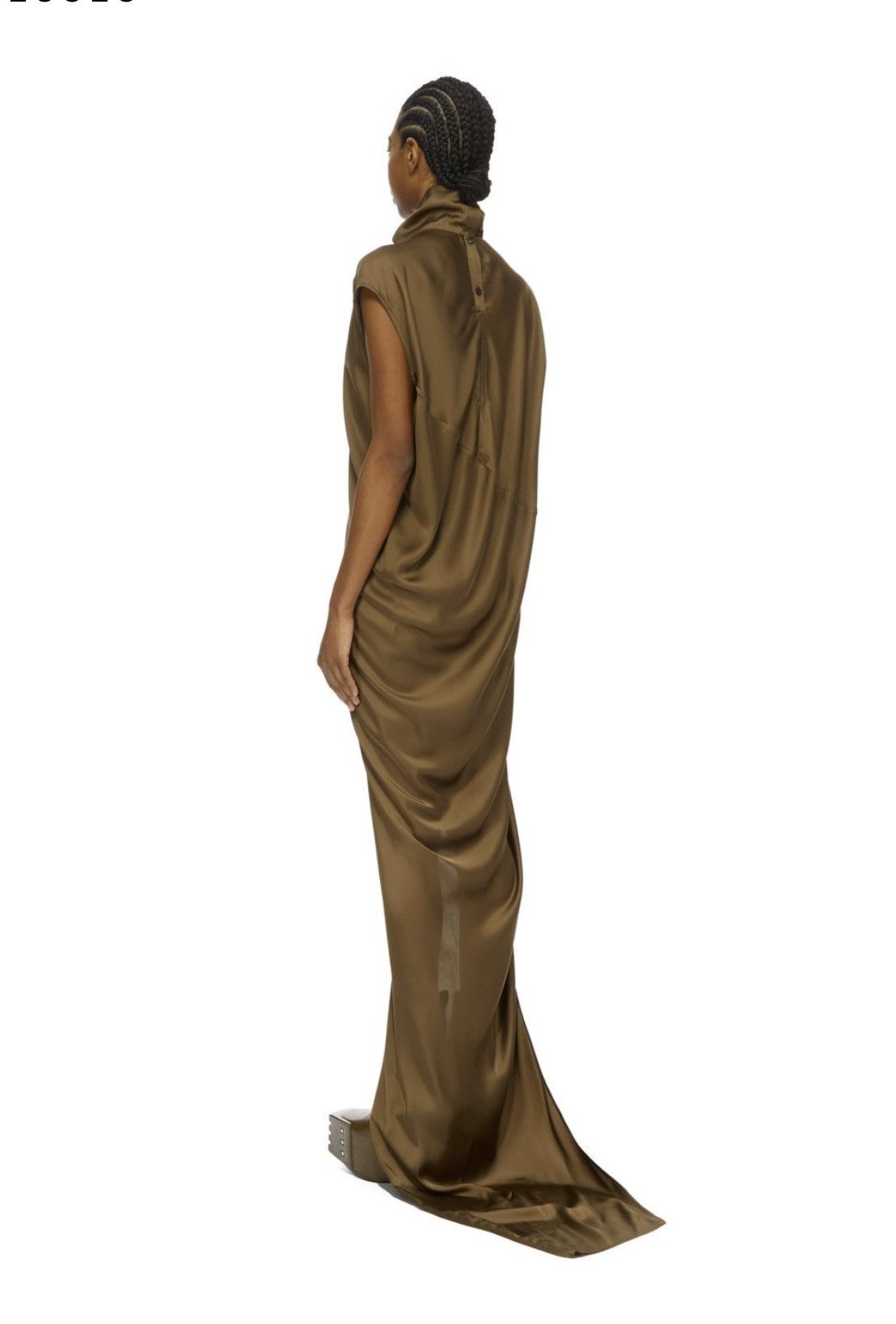 Rick Owens RICK OWENS FW24 PORTERVILLE EDFU DRESS BEAN WASHED CHARMEUSE Size M / US 6-8 / IT 42-44 - 4 Thumbnail