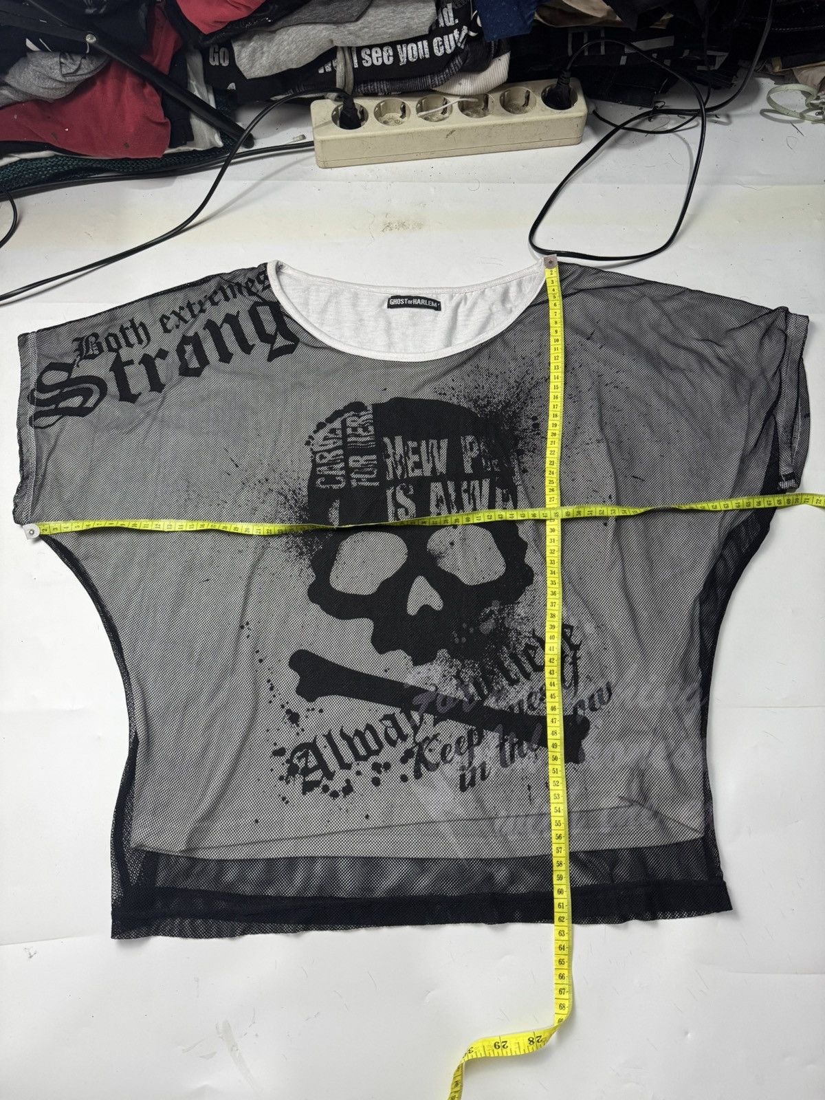 Japanese Brand Gothic Punk Skulls Poem Ghost Of Harlem Tees Size US M / EU 48-50 / 2 - 13 Thumbnail
