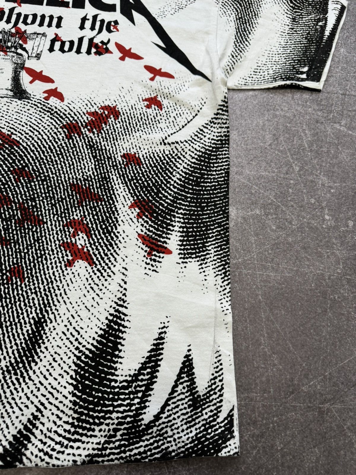 Band Tees × Vintage Metallica Crow Over Print T shirt Graphic Vintage Y2K Size US XXL / EU 58 / 5 - 9 Thumbnail