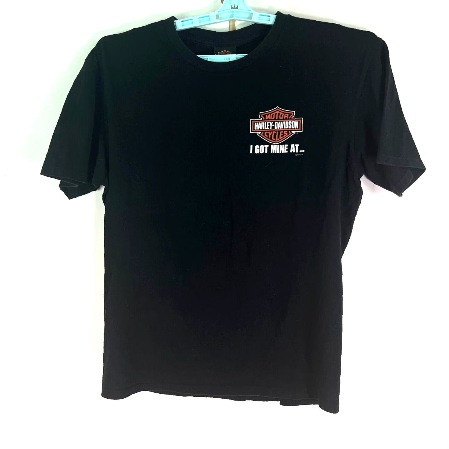 Harley Davidson VINTAGE Harley-Davidson T-Shirt SHIRT Adult L Black Graphic Print 90s Mens Size US L / EU 52-54 / 3 - 2 Thumbnail