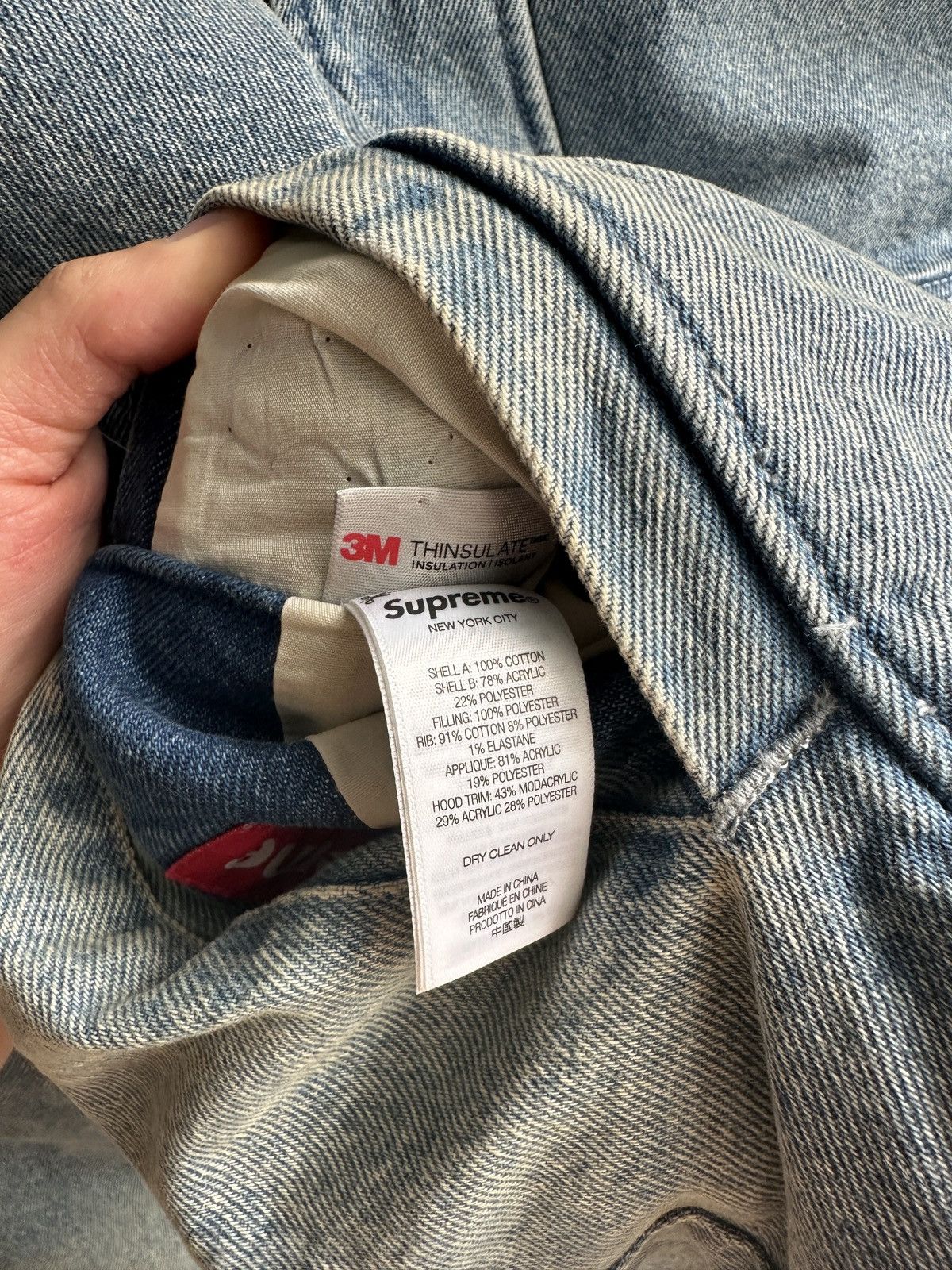 Supreme Faux Fur Reversible Work Jacket Denim Blue Size US L / EU 52-54 / 3 - 13 Thumbnail