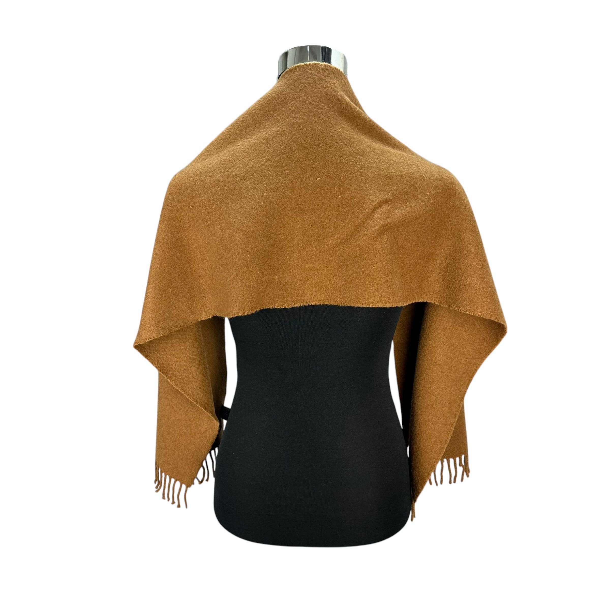 Burberry Vintage 90's BURBERRY Brown Cashmere Scarf #A76-1828 Size ONE SIZE - 3 Thumbnail