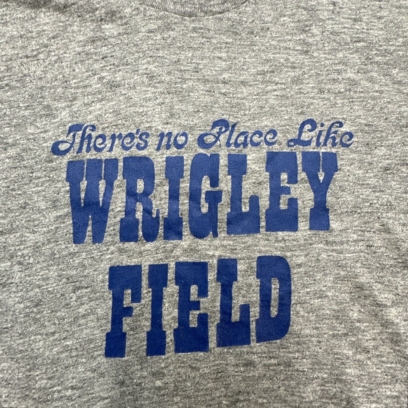 Vintage VINTAGE 80s There’s No Place Like Wrigley Field Shirt Large XL Gray USA Single Stitch Mens Size US XL / EU 56 / 4 - 2 Thumbnail