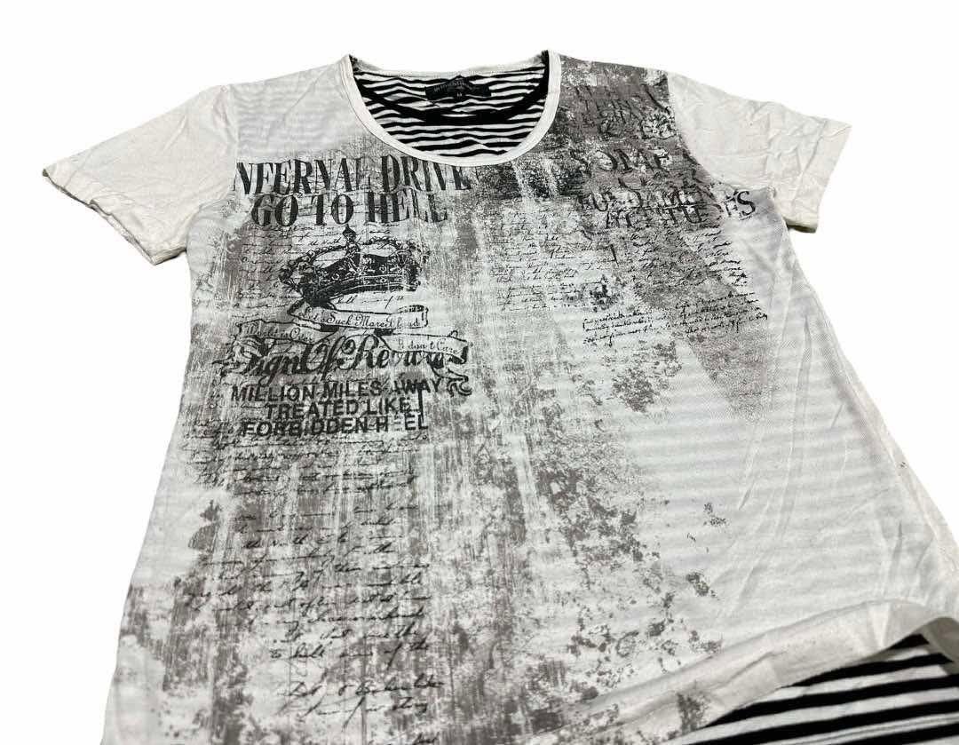 In The Attic 🔥SickY2K In The Attic Double Layer Poem Tee Vkei Goth Punk Size US M / EU 48-50 / 2 - 2 Thumbnail