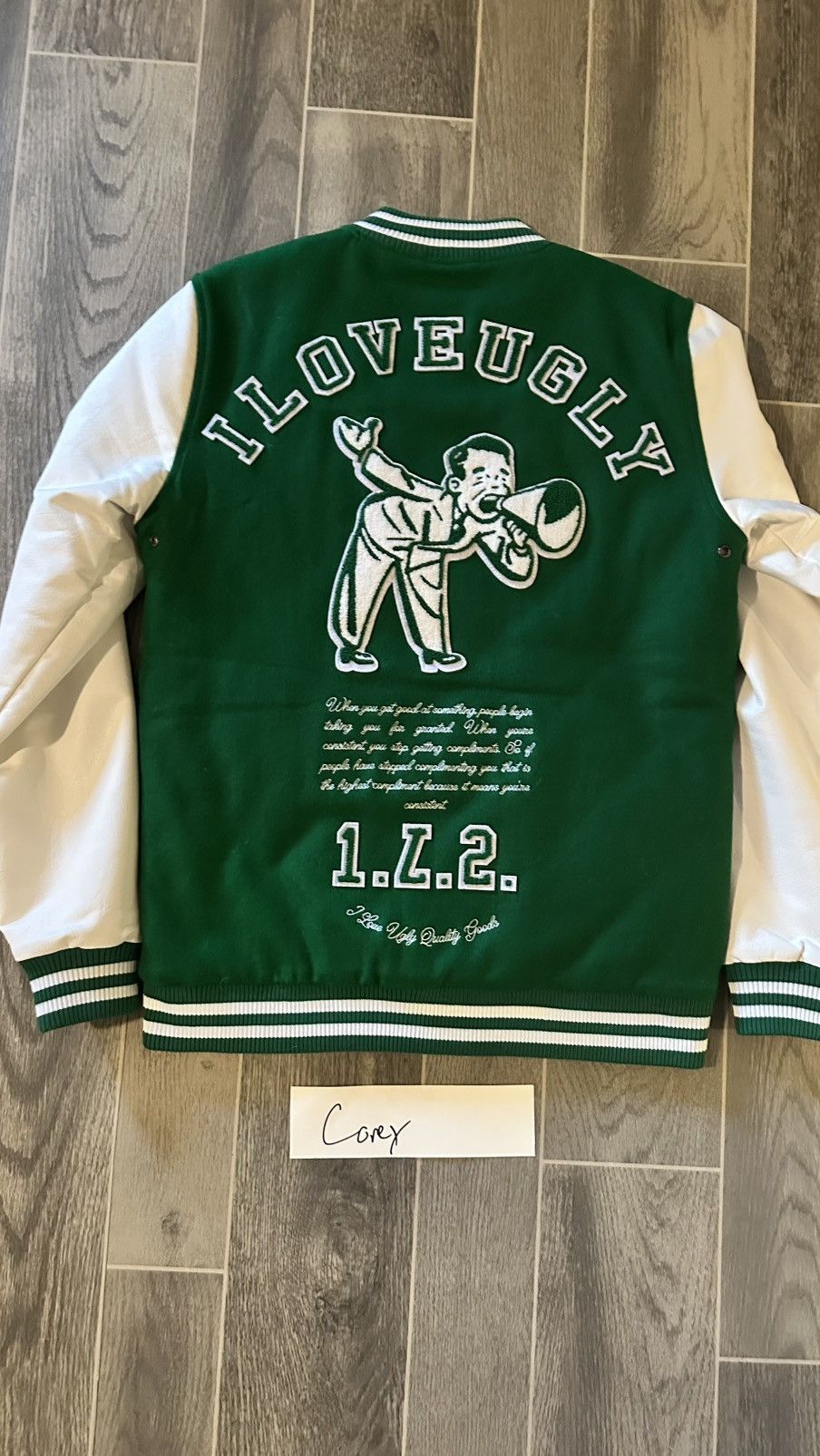 I Love Ugly I Love Ugly green varsity jacket size small Size US S / EU 44-46 / 1 - 2 Thumbnail
