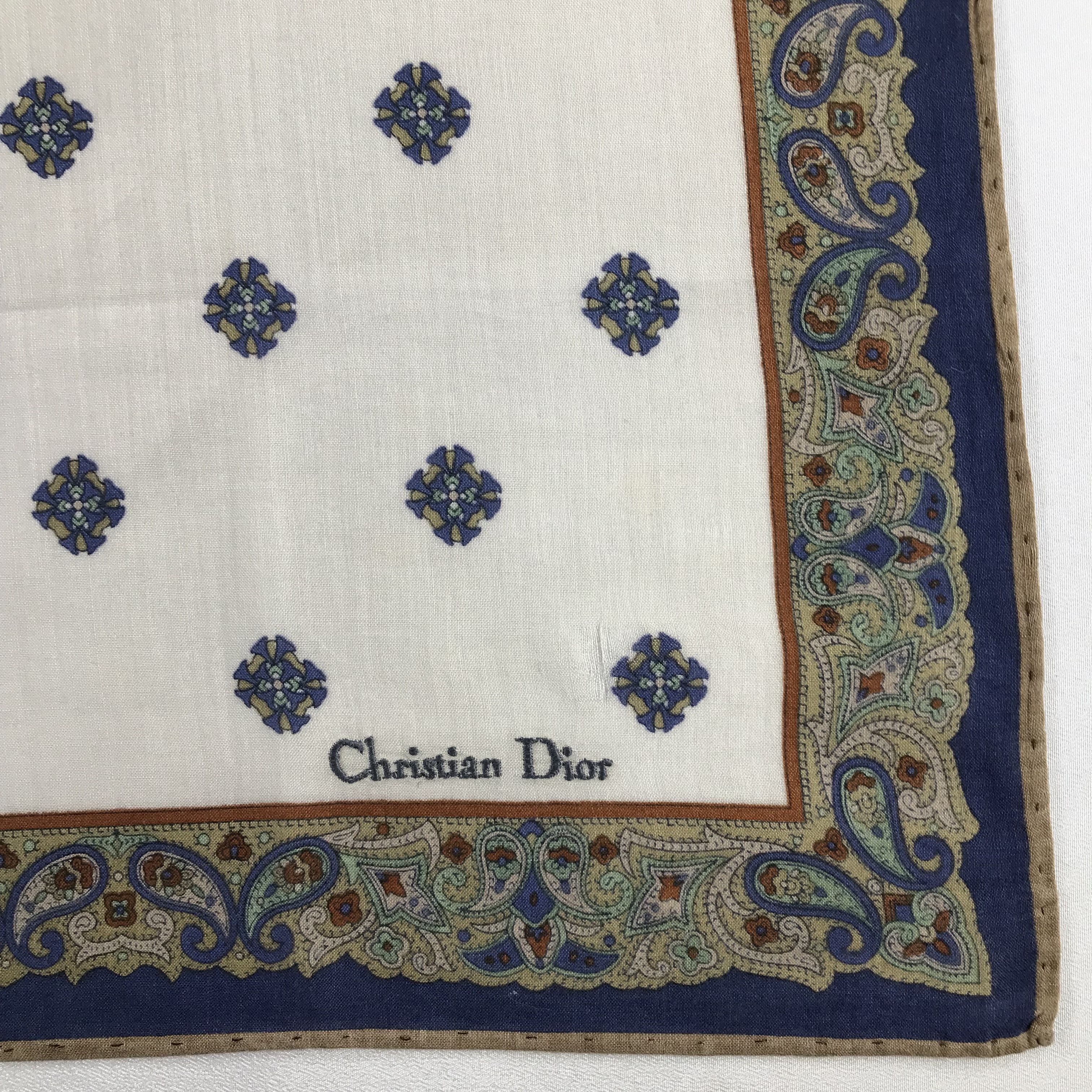 Vintage CHrisTIan DIOr Handkerchief / Bandana / Neckerchief C809 Size ONE SIZE - 5 Thumbnail