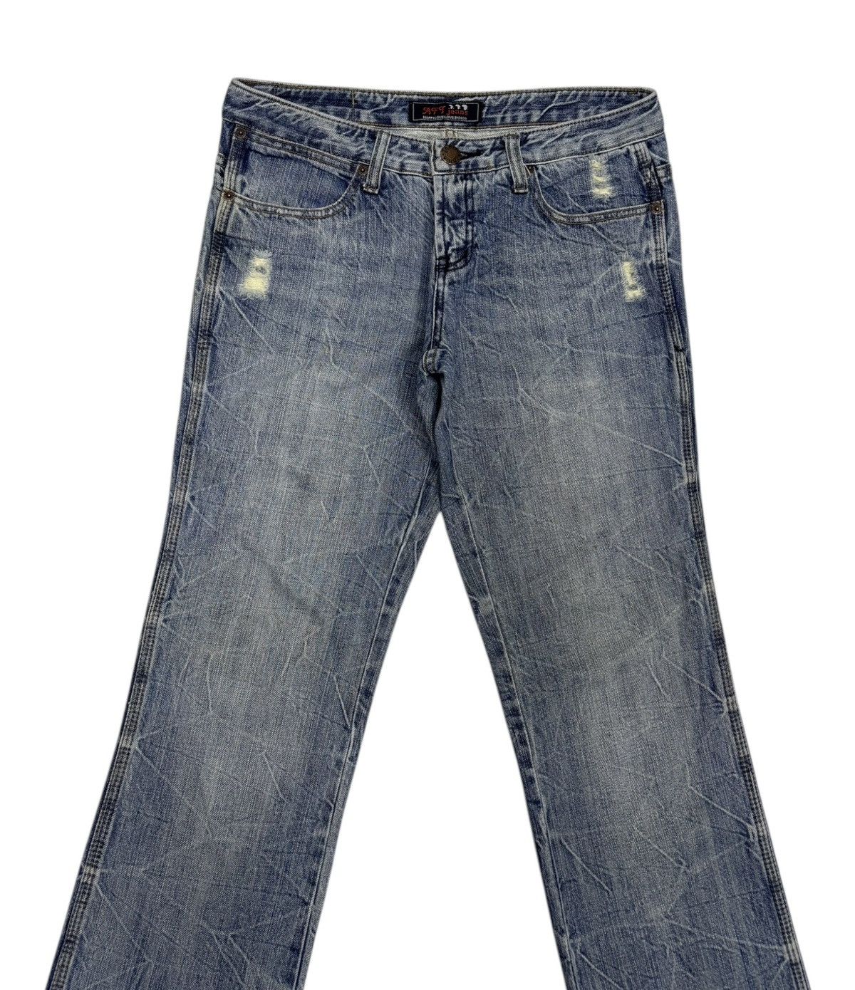 Beauty Beast × Hysteric Glamour AFT Japan Flare Jeans Bootcut Distressed Denim Size 31" - 7 Thumbnail