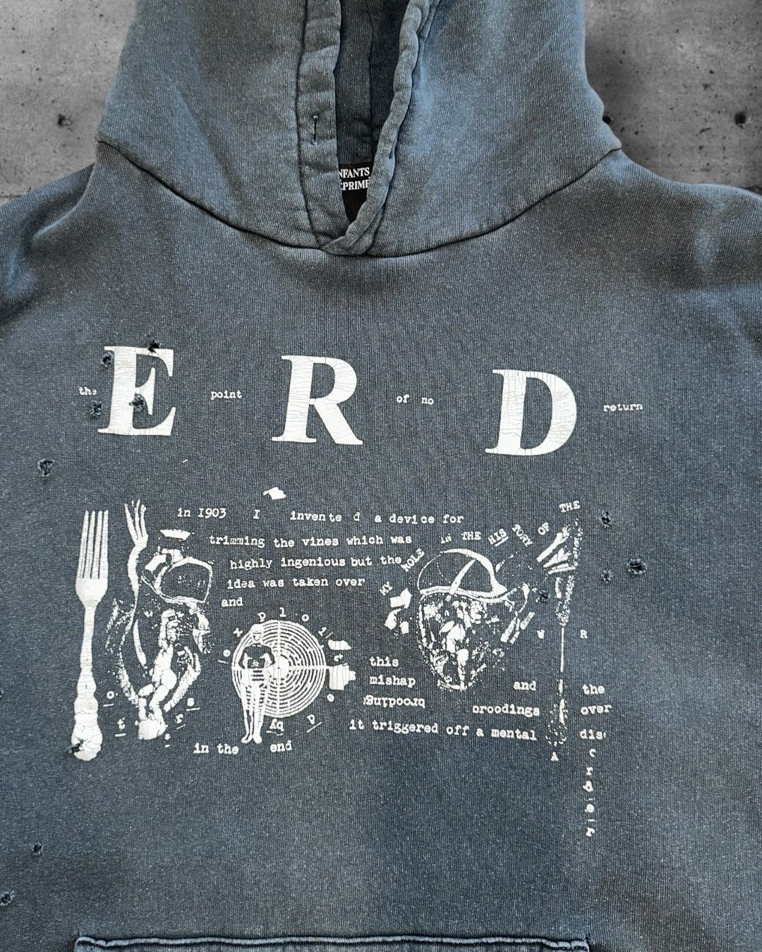 Enfants Riches Deprimes ENFANTS RICHES DEPRIMES My Role in the War Hoodie XL Size US XL / EU 56 / 4 - 3 Thumbnail