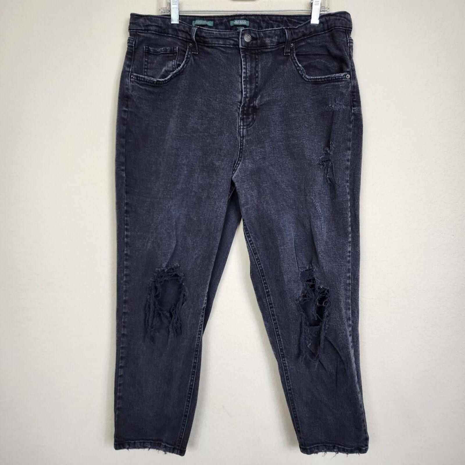 Other Soft Black Distressed Size 17 Jeans Size 30" / US 8 / IT 44 - 1 Thumbnail
