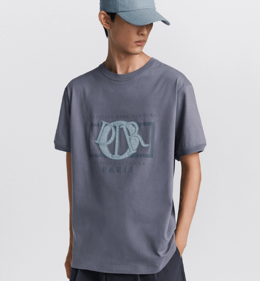 Dior o1w1db10525 493J64 Relaxed-Fit T-Shirt in Gray Size US M / EU 48-50 / 2 - 4 Thumbnail