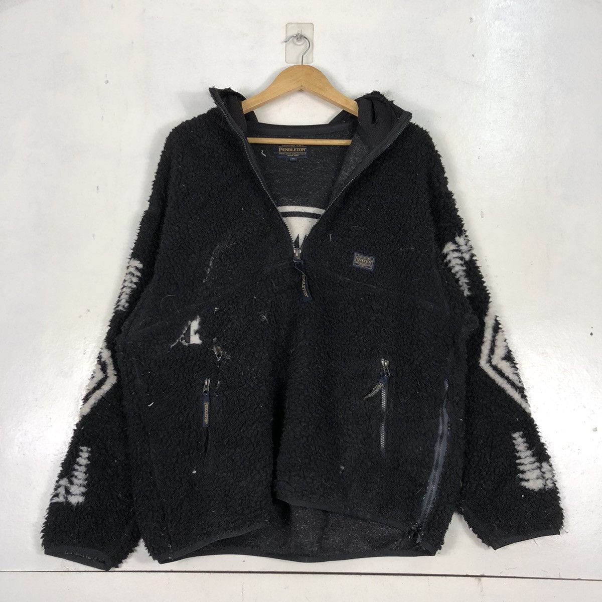 Native × Pendleton × Vintage Pendleton native chimayo navajo fleece distressed jackets Size US XL / EU 56 / 4 - 10 Thumbnail