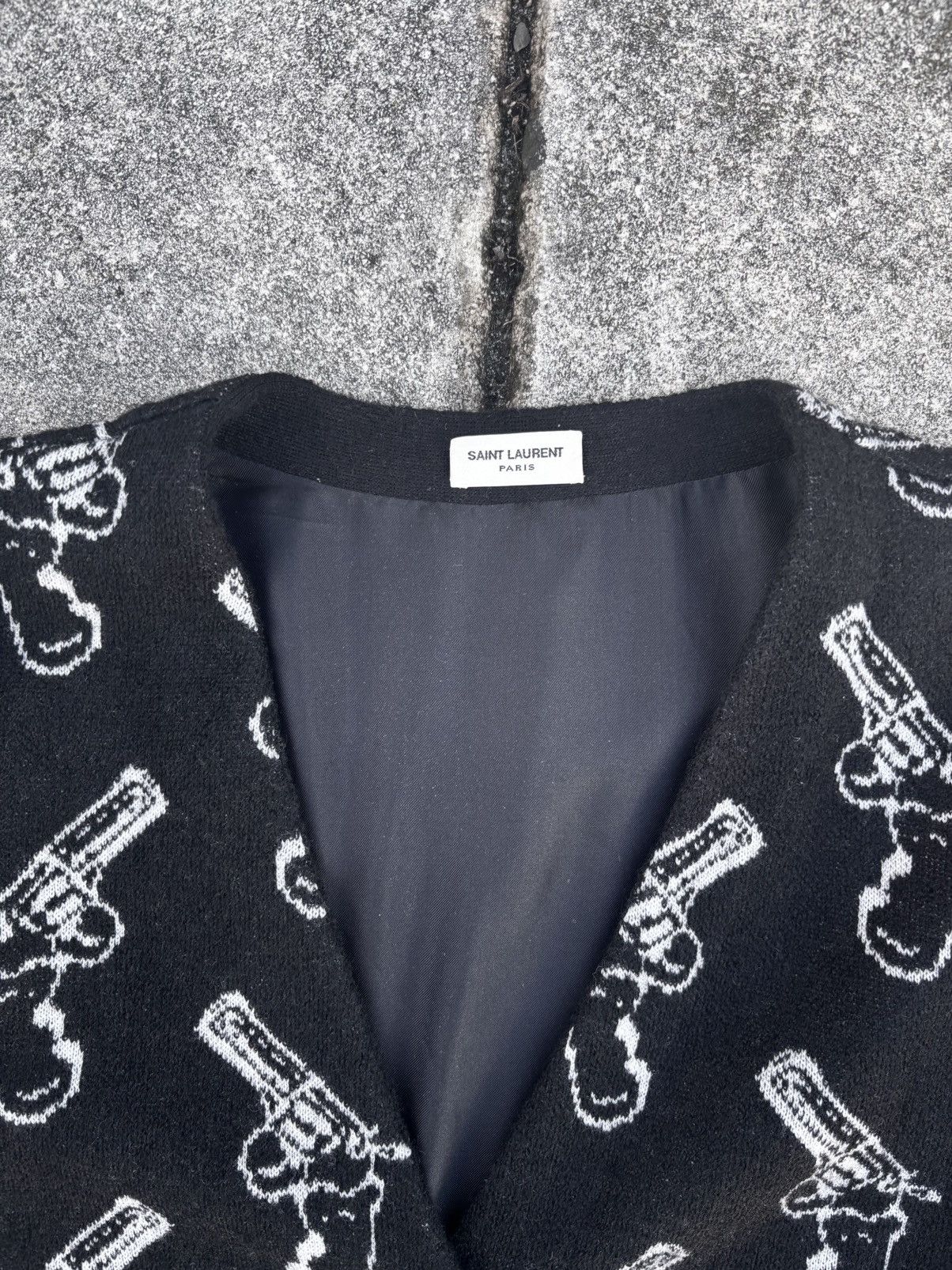 Saint Laurent Paris Saint Laurent by Hedi Slimane SS15 pistol gun cardigan Size US XL / EU 56 / 4 - 3 Thumbnail