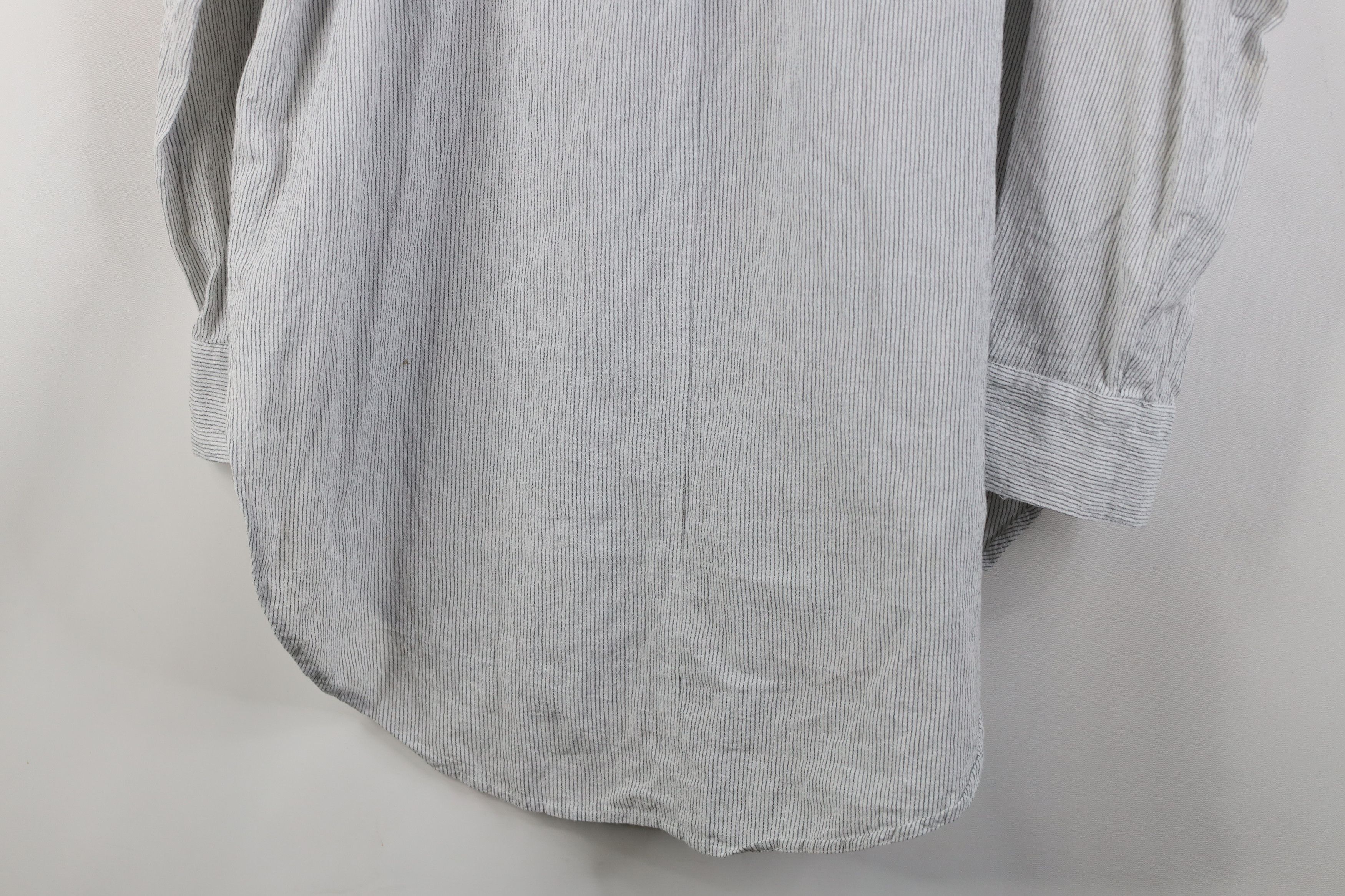 Eileen Fisher Eileen Fisher Oversized Organic Cotton Striped Button Shirt Size M / US 6-8 / IT 42-44 - 12 Thumbnail