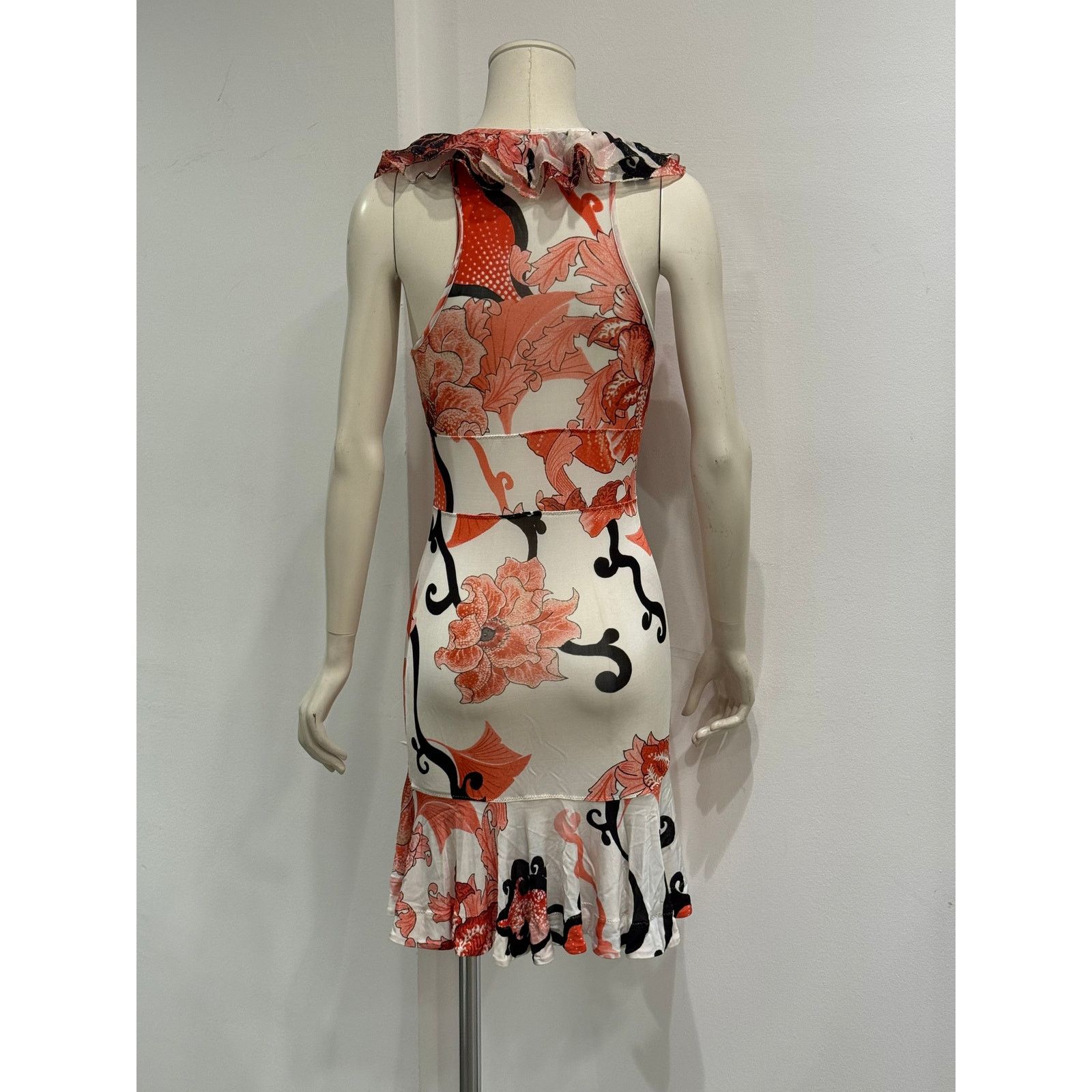 Roberto Cavalli 2000s Cavalli floral mini dress Size M / US 6-8 / IT 42-44 - 4 Thumbnail
