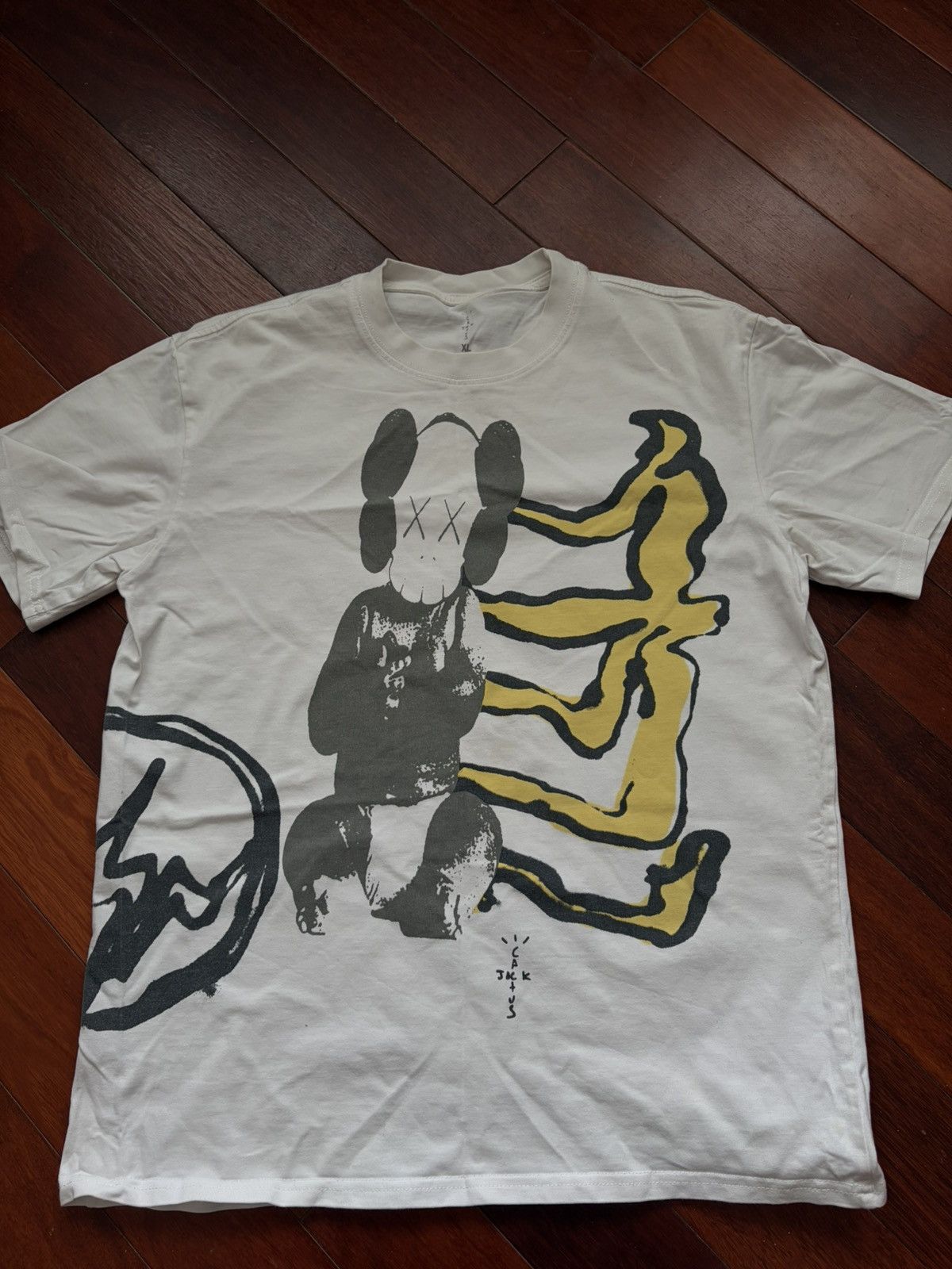 Fragment Design × Kaws × Travis Scott T-shirt Travis Scott x Kaws big logo Size US XL / EU 56 / 4 - 3 Thumbnail