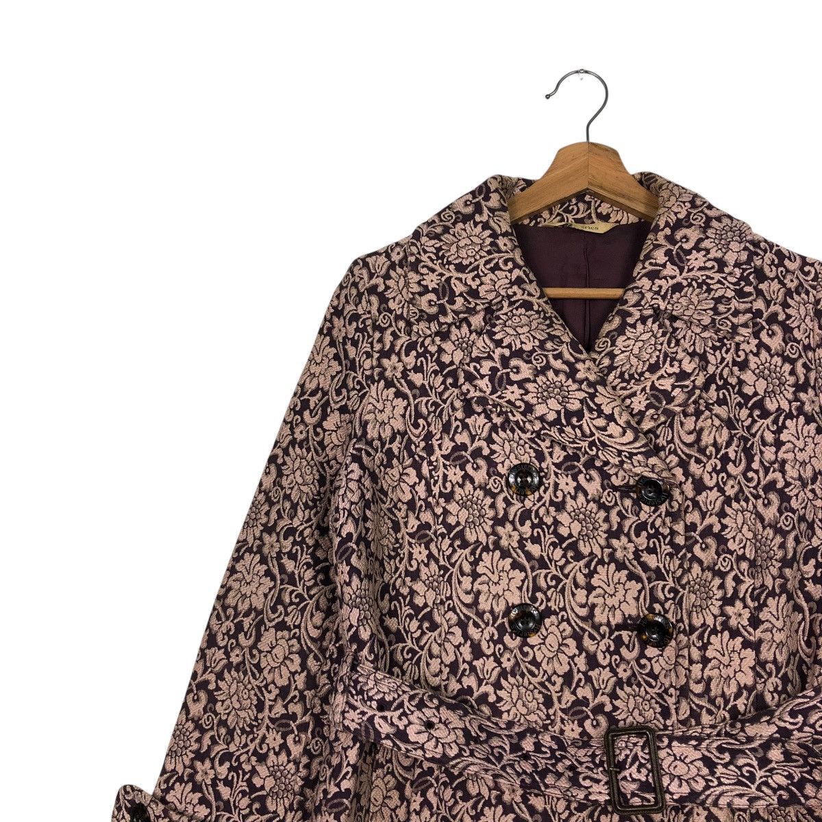 Hysteric Glamour 🔥VINTAGE LONG JACKET HYSTERIC GLAMOUR DOUBLE COLLAR FLORAL Size M / US 6-8 / IT 42-44 - 10 Thumbnail