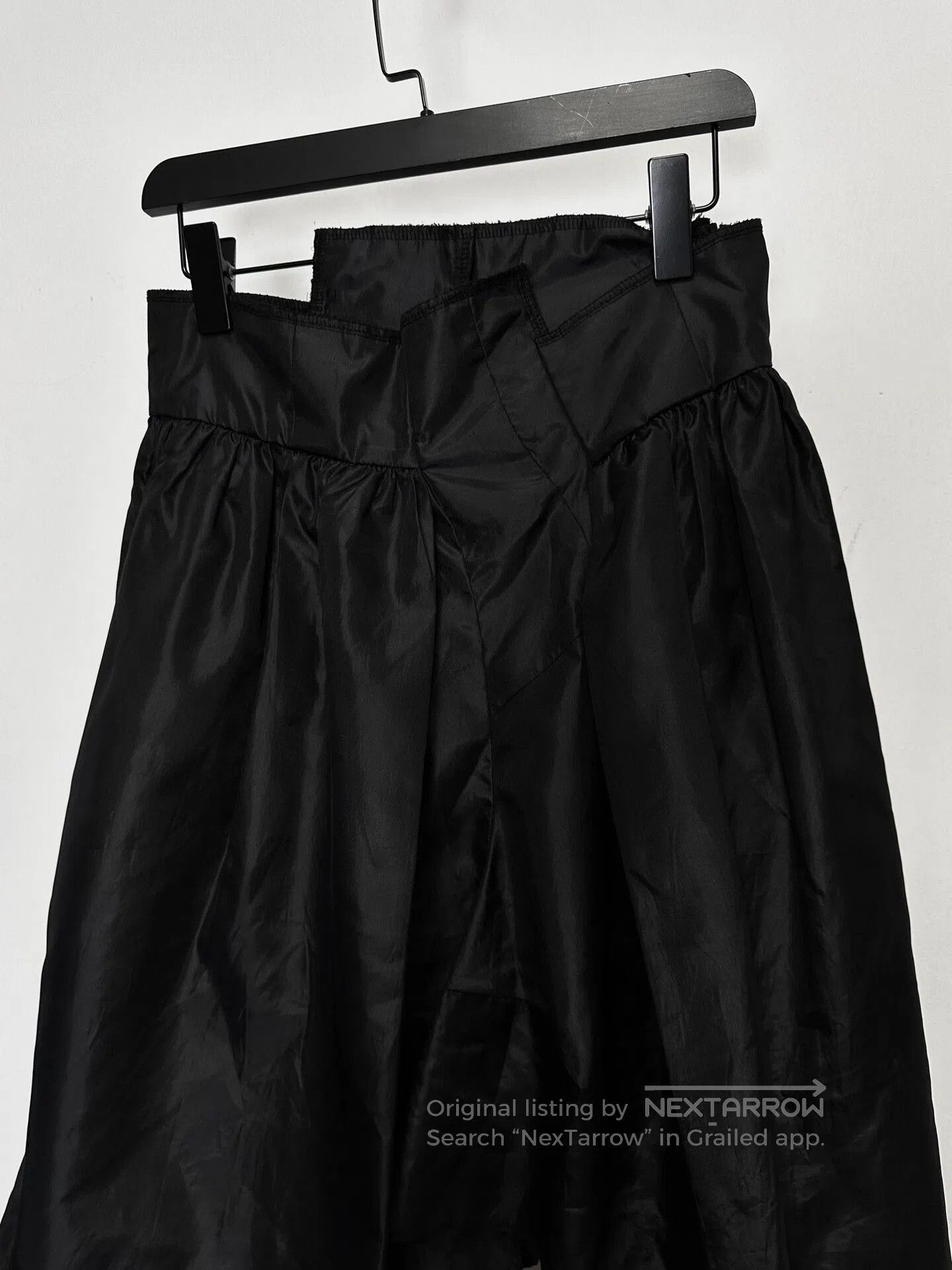 Comme des Garcons comme des garçons deconstructed black skirt. Size 23" - 3 Thumbnail