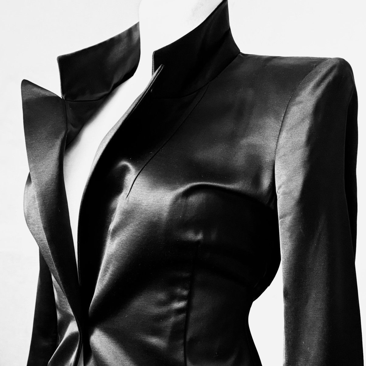 Balenciaga Balenciaga Satin Tailored jacket 2006 Size S / US 4 / IT 40 - 3 Thumbnail