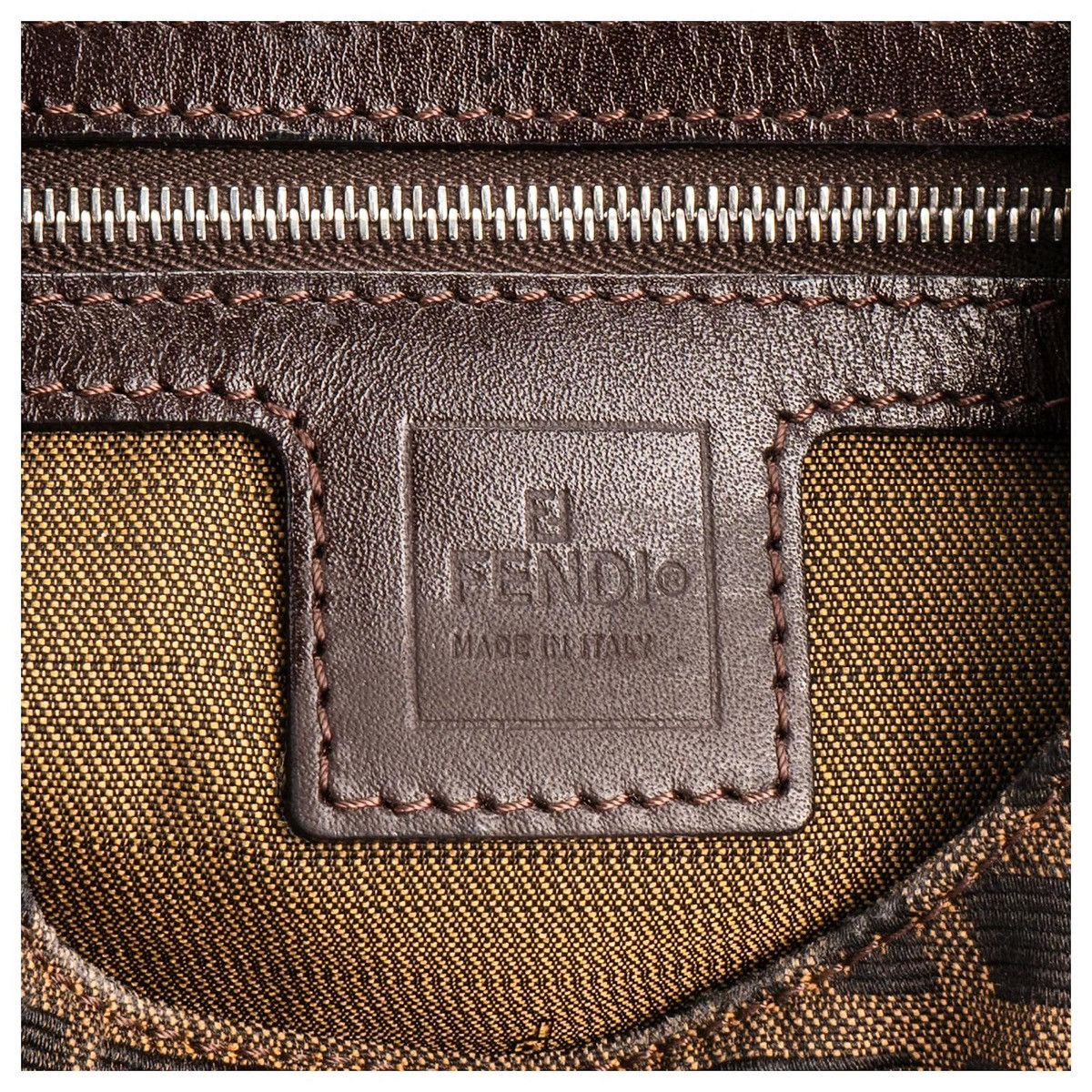 Fendi Authentic FENDI Tobacco Zucca Canvas Mia Hobo Bag Size ONE SIZE - 16 Thumbnail
