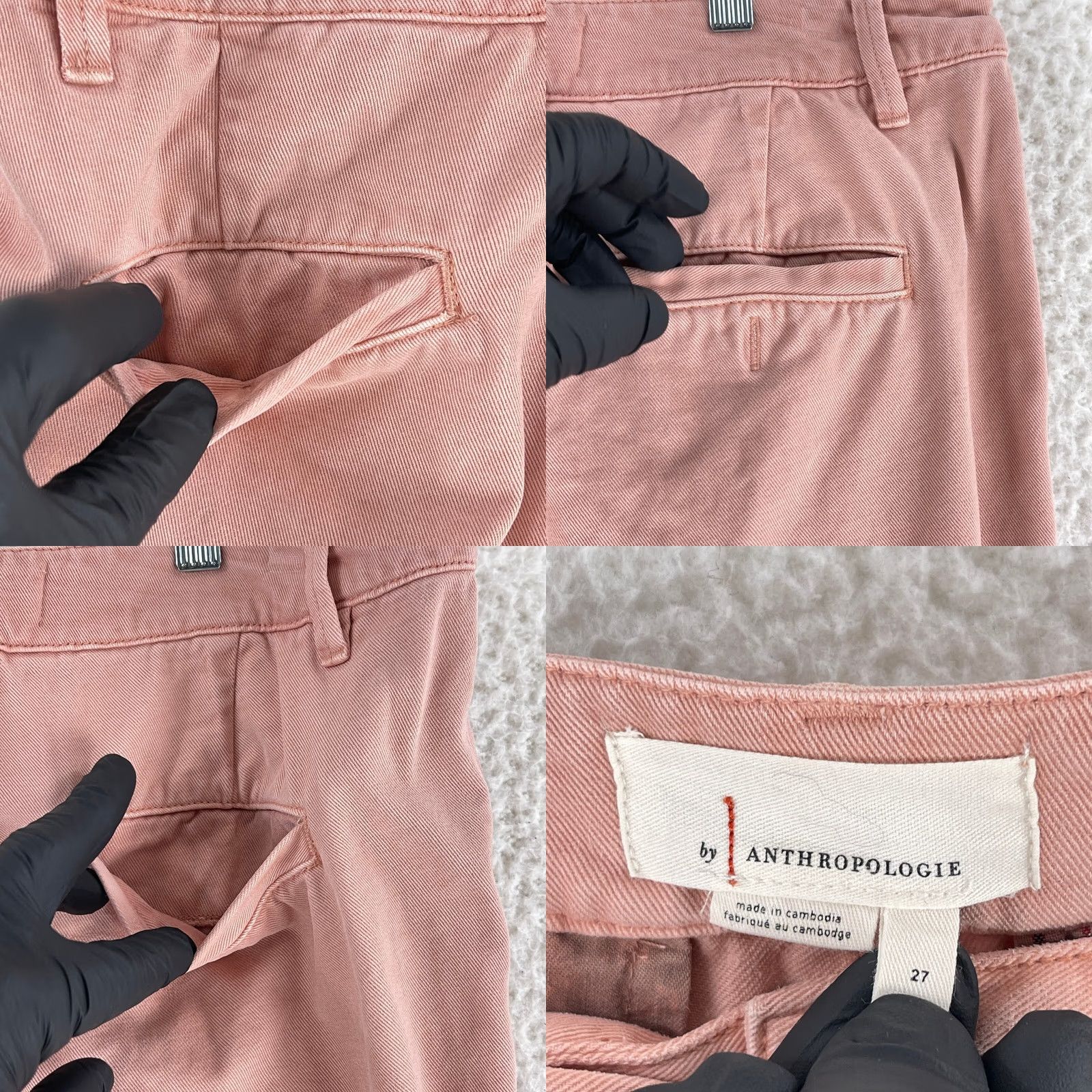 Anthropologie Anthropologie Pink Chino Pants Womens Regular Size 27 Straight Leg Mid Rise Casual Lightweight Size 27" / US 4 / IT 40 - 10 Thumbnail