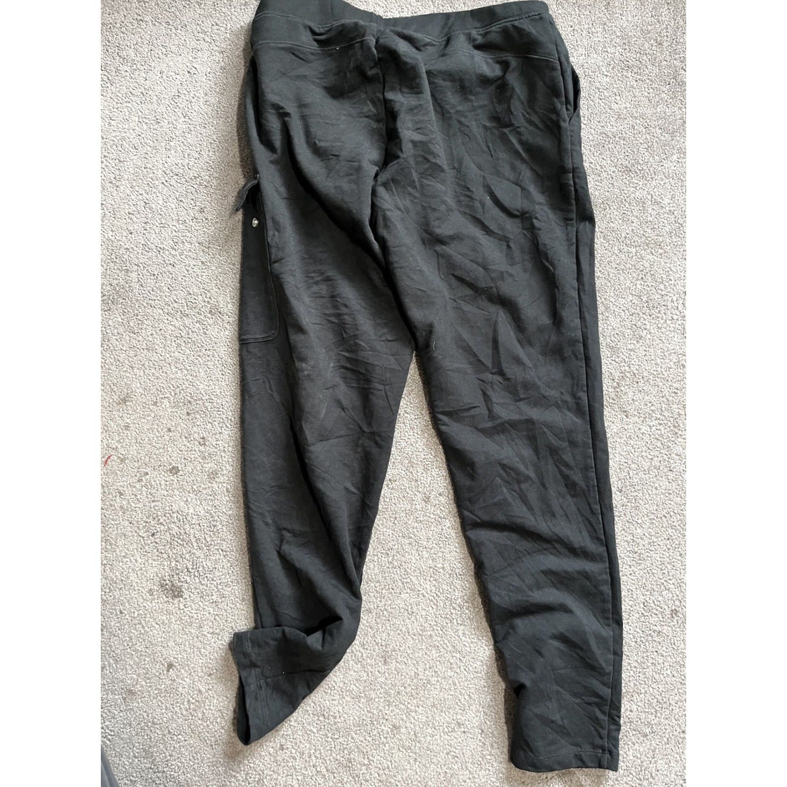 Ralph Lauren VINTAGE Lauren Ralph Lauren Cargo Pants Black S Adult Women Cotton Blend Pockets Zipper Ankle Zip Stretch Size 28" / US 6 / IT 42 - 3 Thumbnail