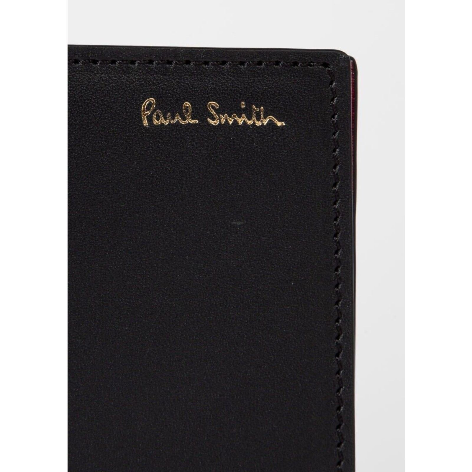 Paul Smith NWT $265 Paul Smith Leather Stripe Pivot Card Wallet, Italy. Size ONE SIZE - 4 Thumbnail