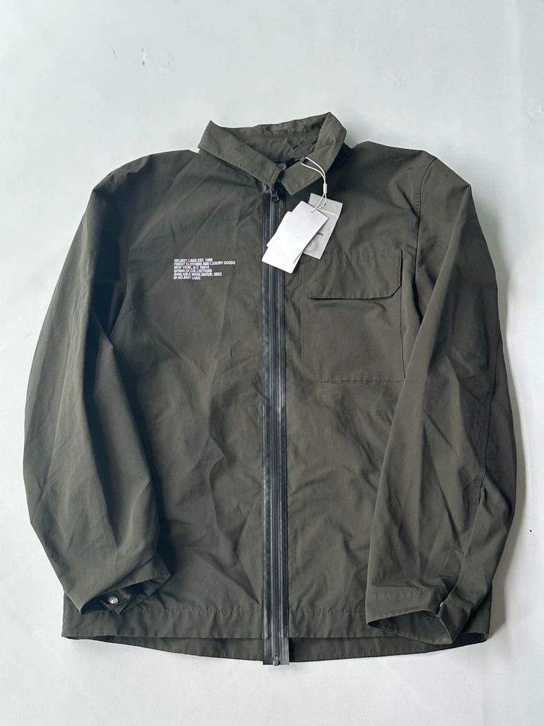 Helmut Lang Helmut Lang Cotton-Nylon Olive Zip Jacket Size US M / EU 48-50 / 2 - 1 Thumbnail