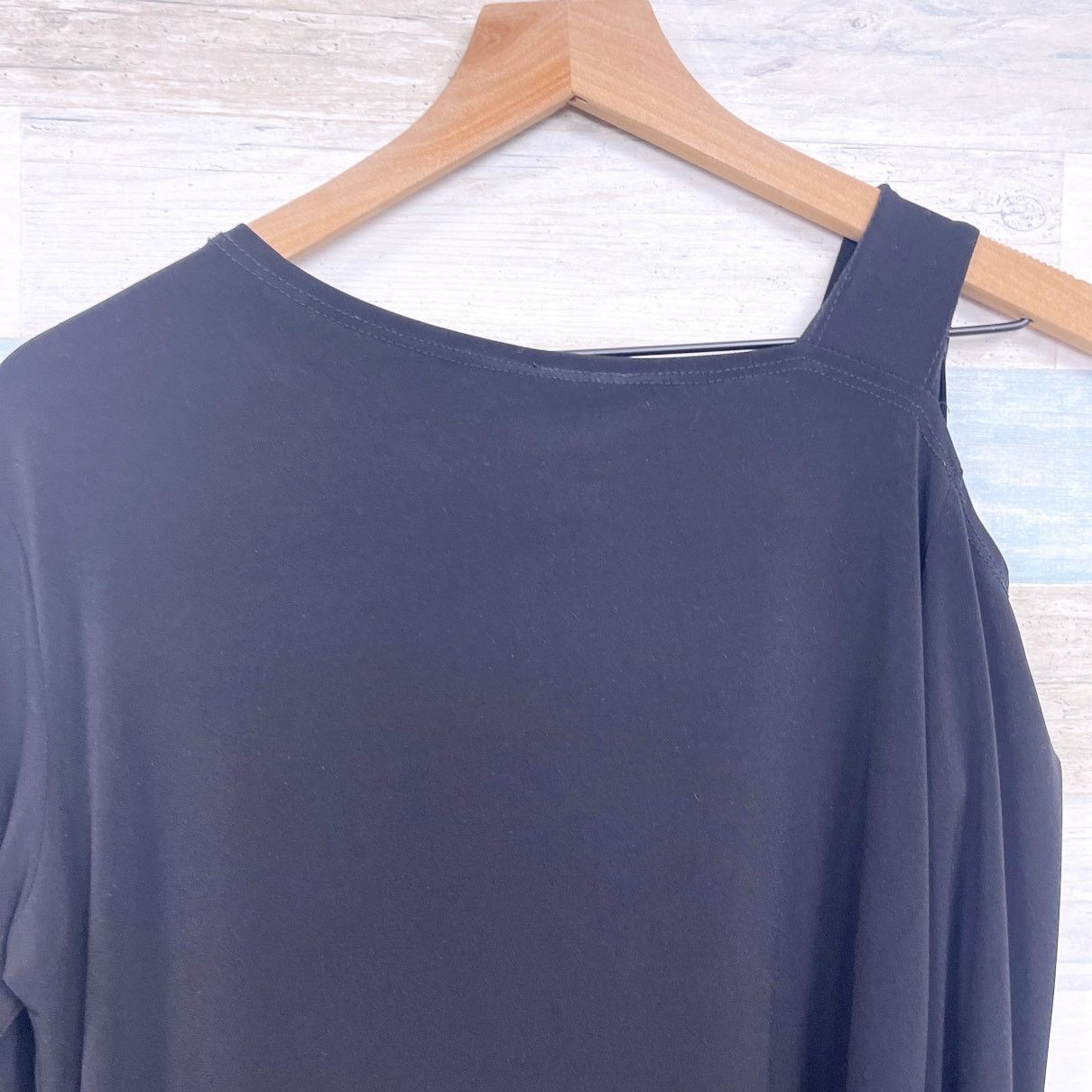 Other Clara Sun Woo Asymmetric Cold Shoulder Blouse Black S Size S / US 4 / IT 40 - 5 Thumbnail