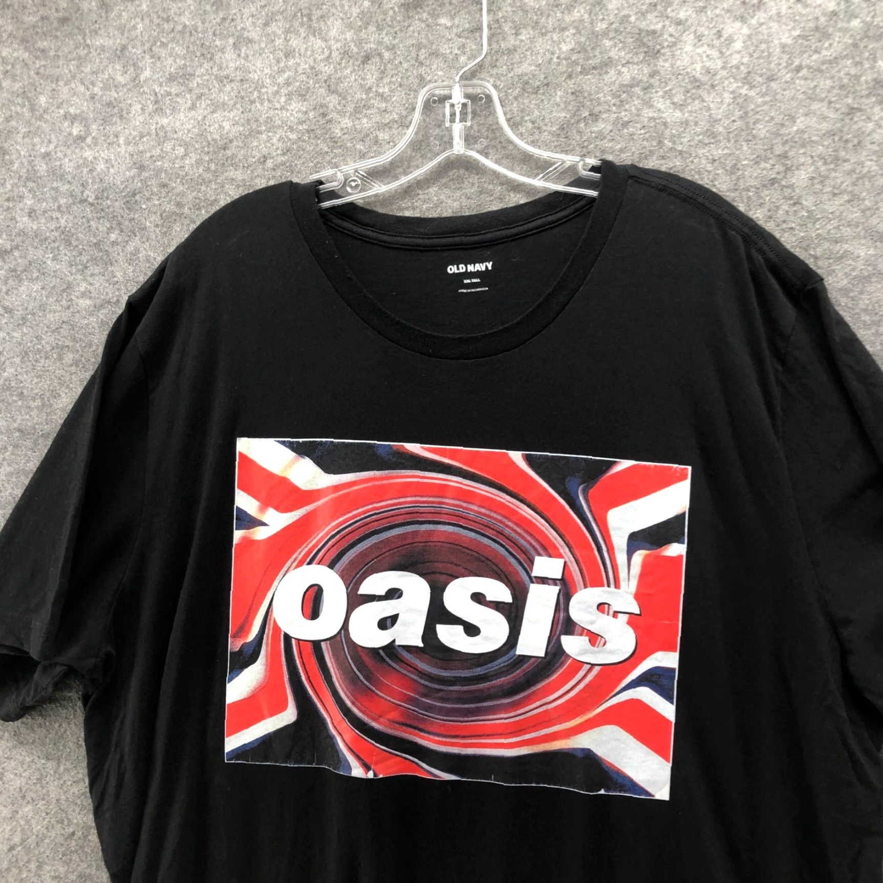 Old Navy Old Navy Oasis Band Graphic T-Shirt Mens 2XLT Black Short Sleeve Crew Neck Logo First Print T Shirt All Seasons Vintage No Size US XXL / EU 58 / 5 - 5 Thumbnail
