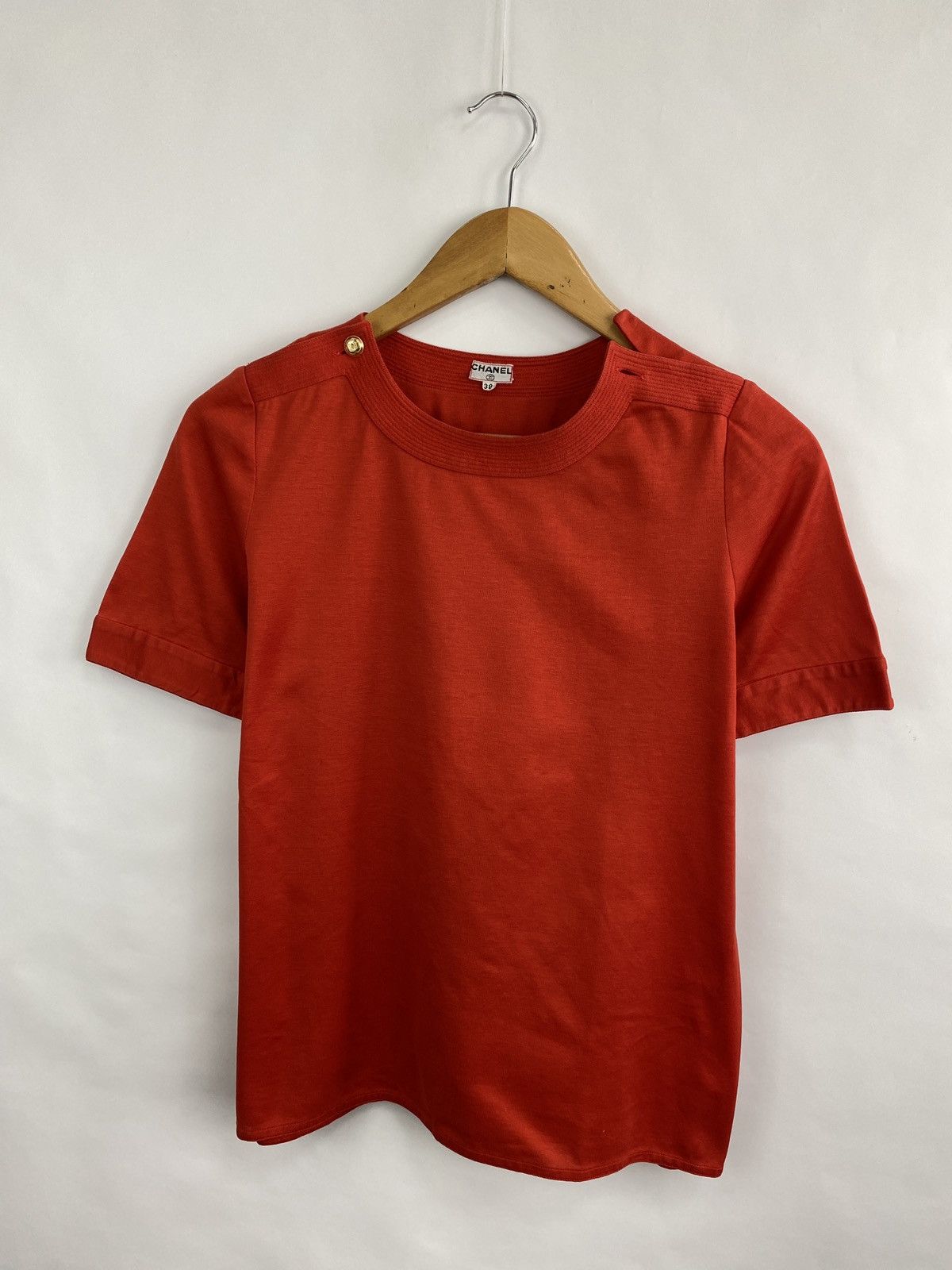 Chanel 🇫🇷 Vintage 80s Chanel T-Shirt Made in France Size S / US 4 / IT 40 - 3 Thumbnail