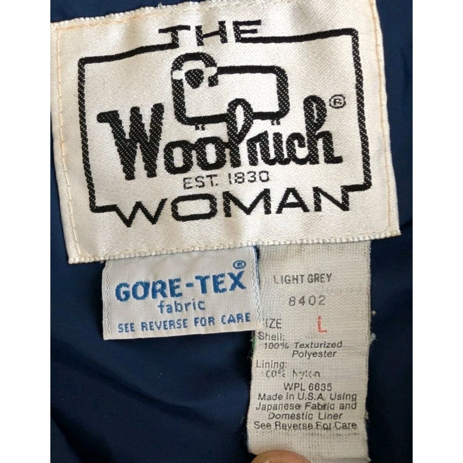 Vintage VINTAGE Woolrich Jacket Womens Gray Large 1/2 Zip Hooded Anorak Gore Tex Windbreaker Water Resistant Lightweight 90s Outdoor Size L / US 10 / IT 46 - 2 Thumbnail