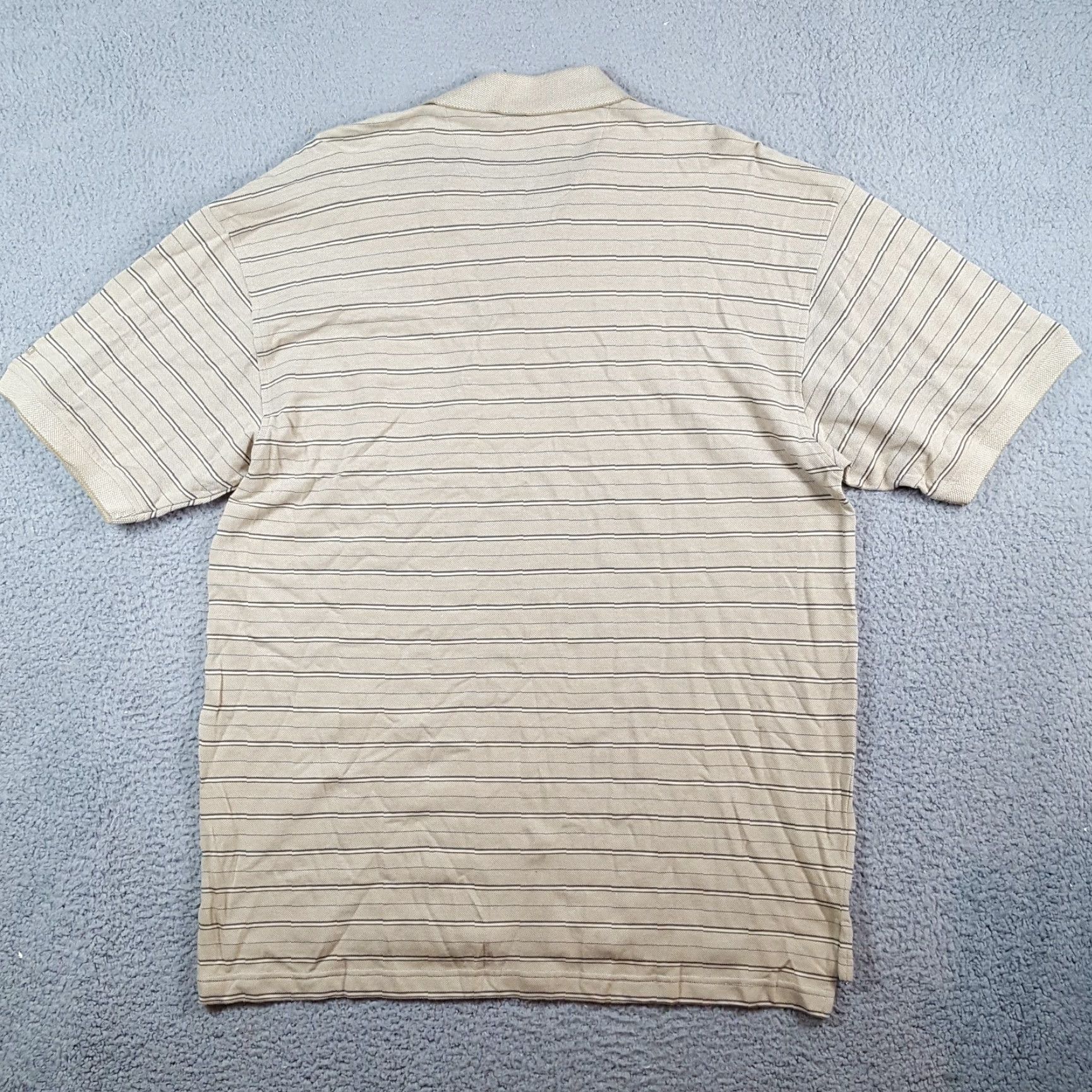 Izod VINTAGE IZOD Polo Shirt Men Beige Striped Golf XL Relaxed Fit Collar Shirt Size US XL / EU 56 / 4 - 4 Thumbnail