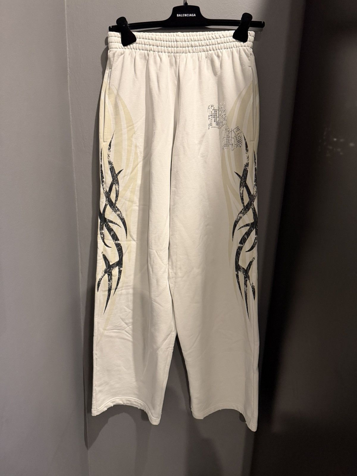 Balenciaga White Tacky Sweatpants
