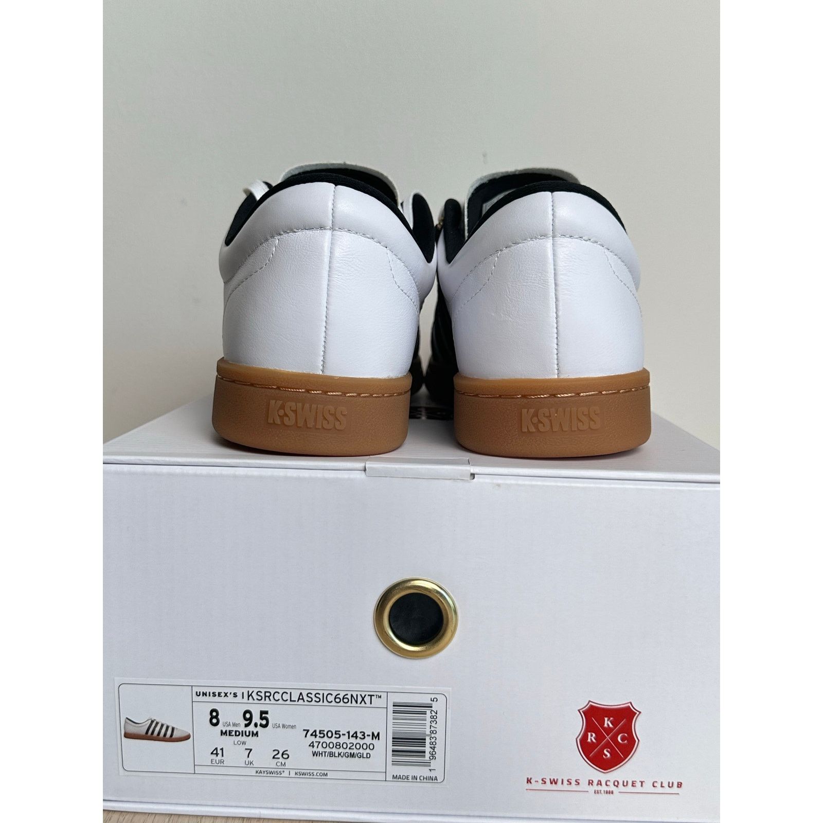K-Swiss K-Swiss x Anwar Carrots Classic 66 White Sneaker - Size 8M Size US 8 / EU 41 - 5 Thumbnail