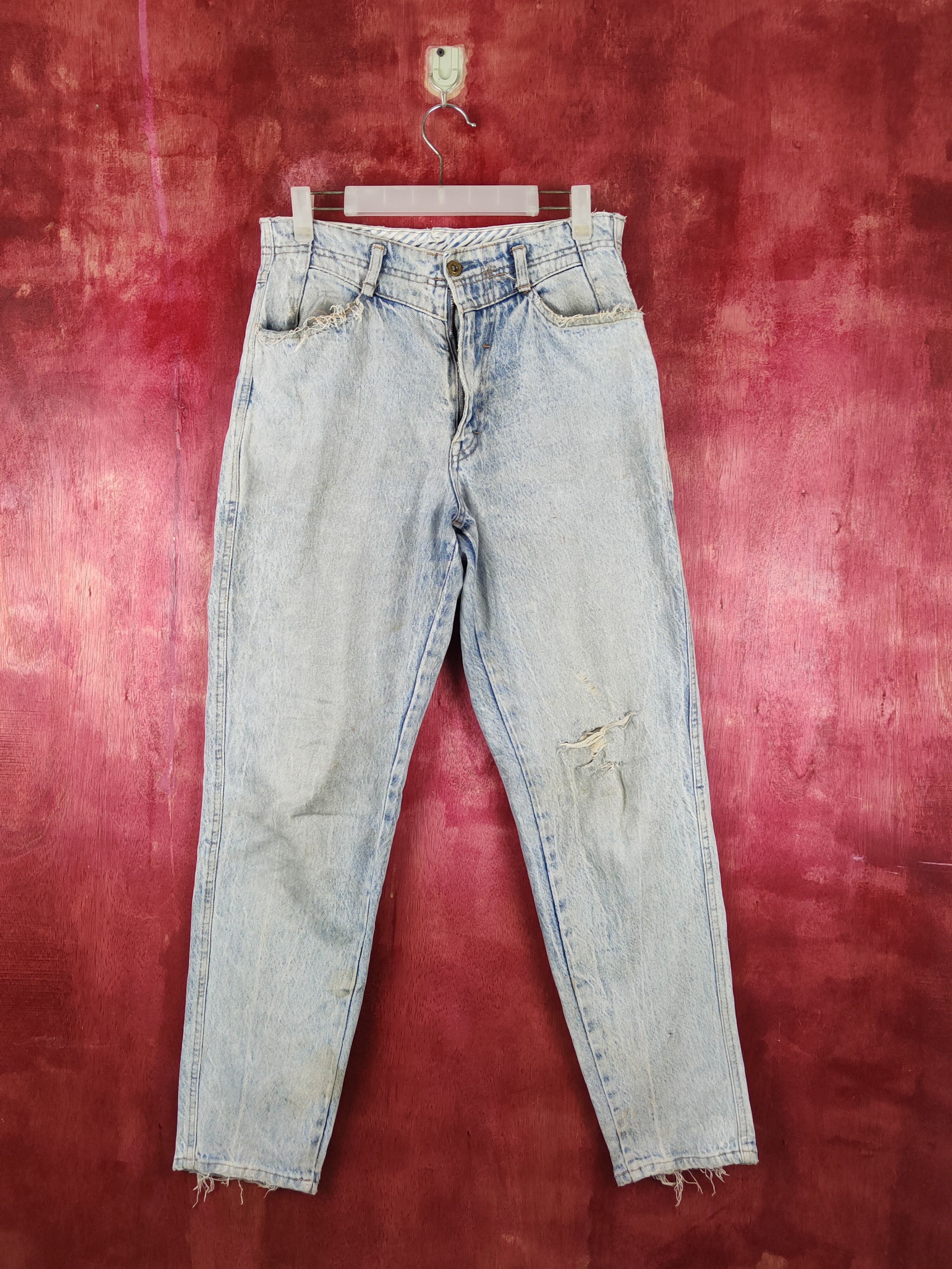 image of Spana-Big John Blue Distressed Vintage Denims16 16 in Blue Denim, Men's (Size 30)