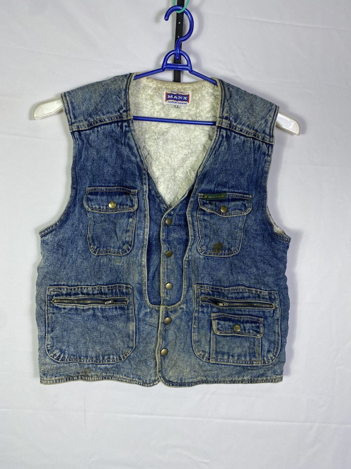 Vintage Vintage manx denim jacket size L Size US L / EU 52-54 / 3 - 2 Thumbnail