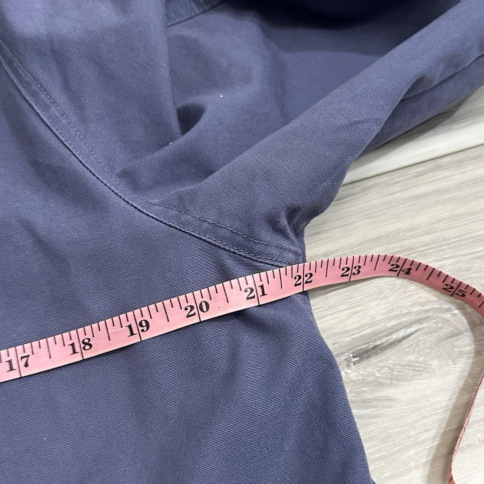 L.L. Bean VTG LL Bean Women’s Medium Long Canvas Duster Periwinkle Size M / US 6-8 / IT 42-44 - 8 Thumbnail