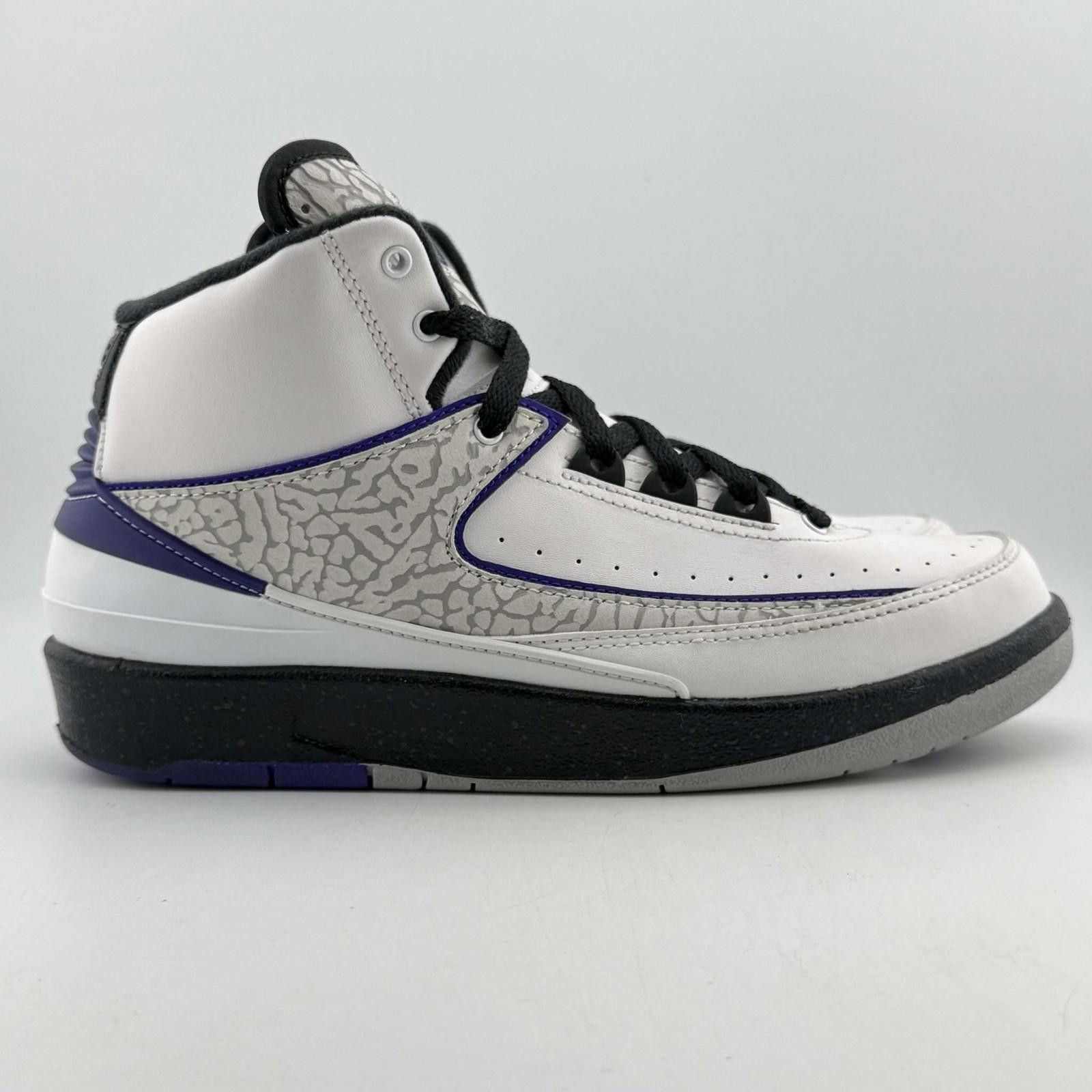 Nike Air Jordan 2 Retro BG Dark Concord 5Y Used OG Box 395718-153 Size US 5 / EU 37 - 4 Thumbnail