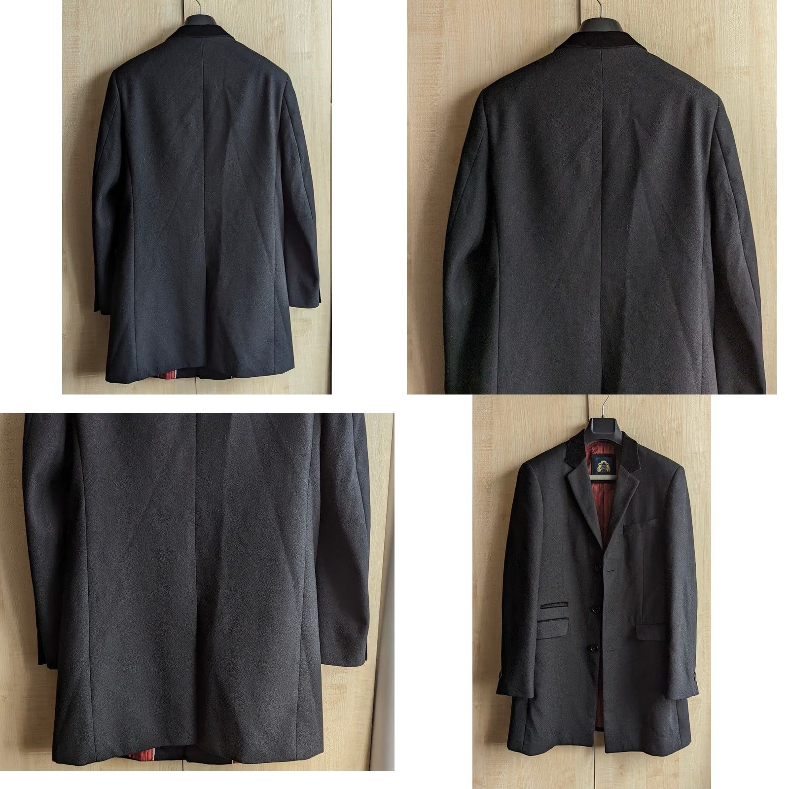 Vintage Marc Darcy “Messi” Longline Blazer Jacket Black Mens 38R Formal Smart Blazer Jacket Mens Black 38R London Style Tuxedo Mens Size 38R - 9 Thumbnail
