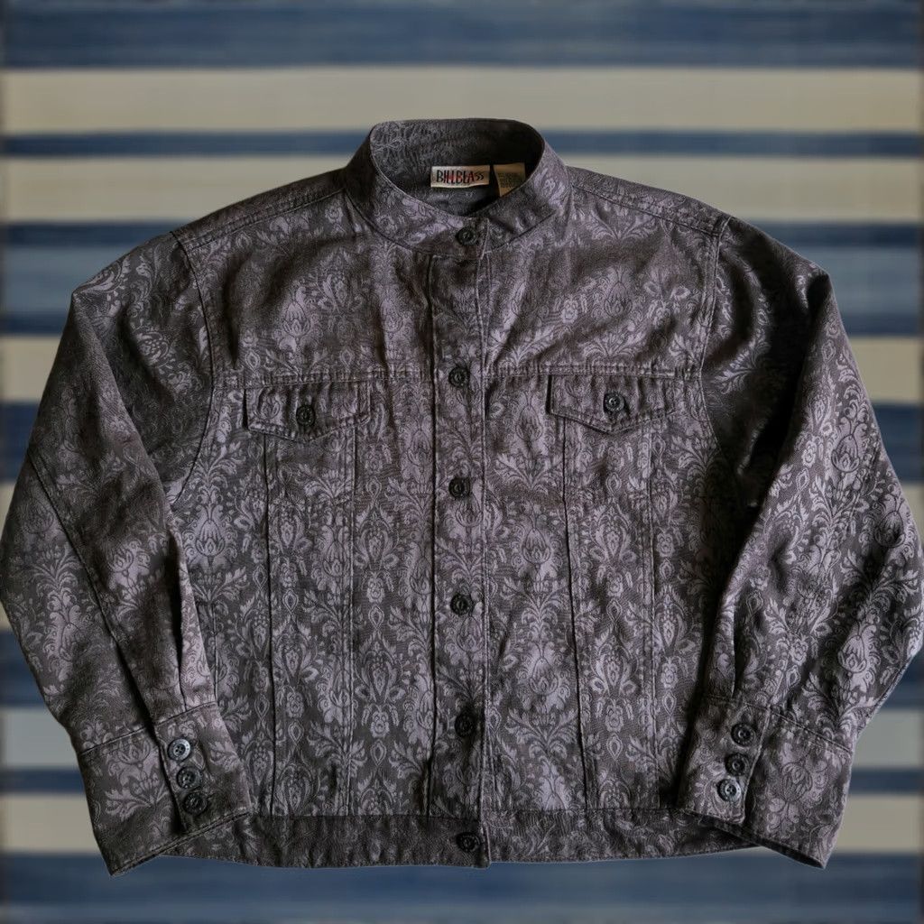 Bill Blass Bill Blass Purple Shacket XL Denim Jacket Size XL / US 12-14 / IT 48-50 - 1 Thumbnail