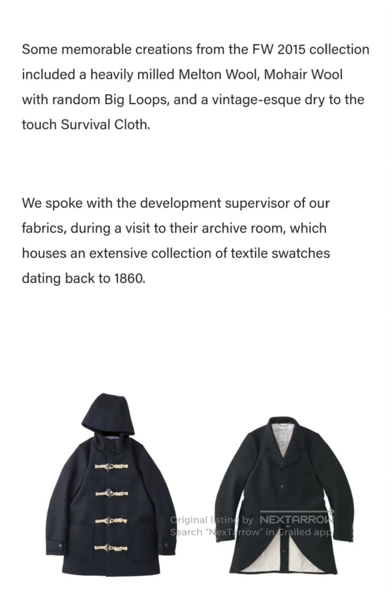 Visvim visvim 15AW Commodore Melton Wool Coat. Size US M / EU 48-50 / 2 - 8 Thumbnail