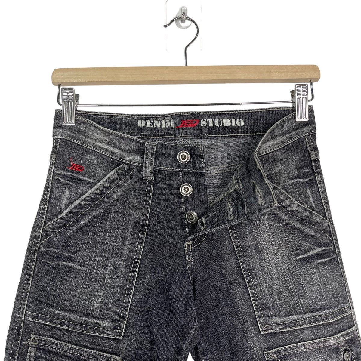 GOSTAR DE FUGA Denim Studio Bootcut Multipocket Flare Jeans Size US 27 - 9 Thumbnail