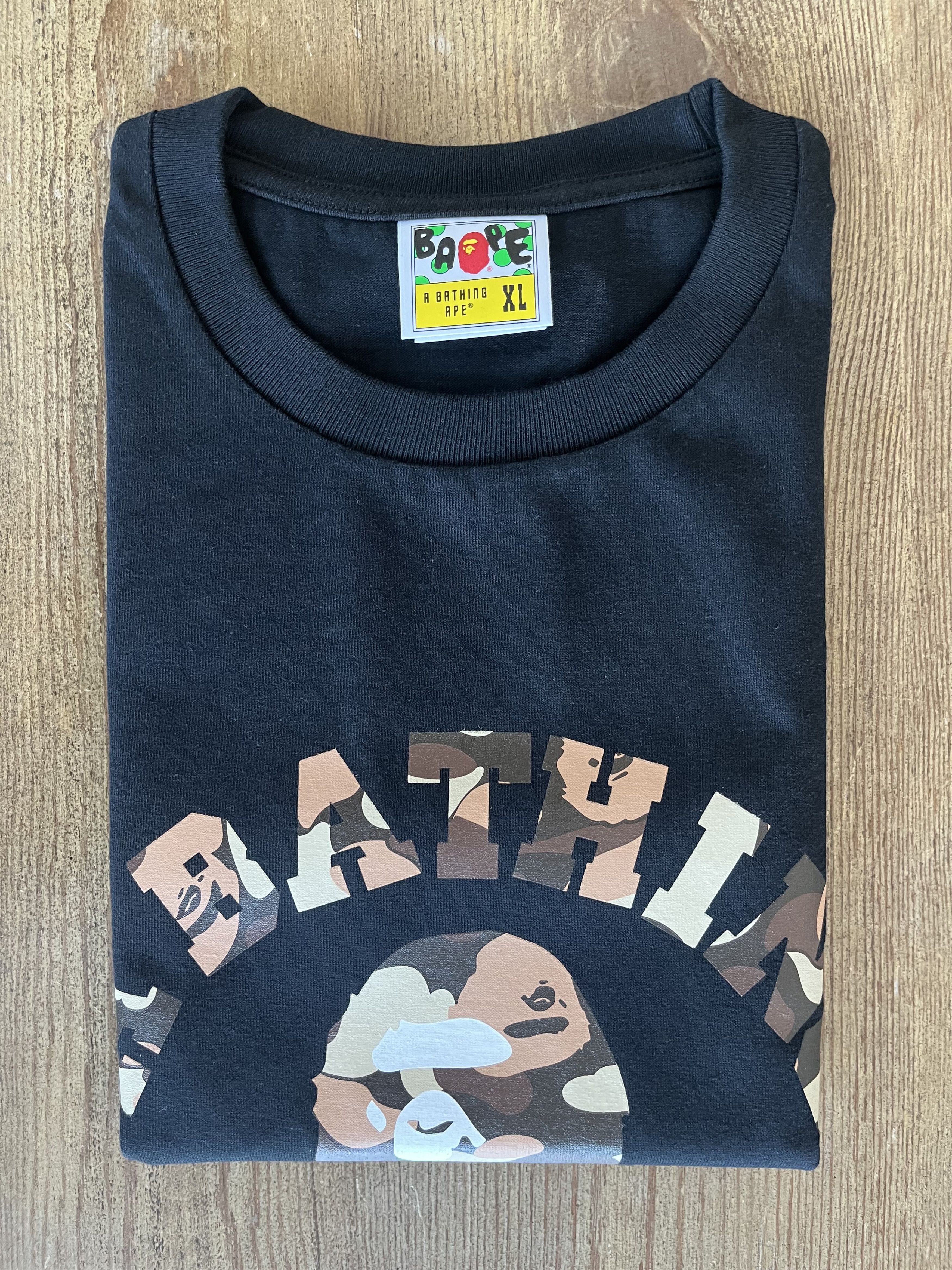 Bape BAPE THINK STORE EXCLUSIVE CAMO COLLEGE TEE Size US XL / EU 56 / 4 - 2 Thumbnail
