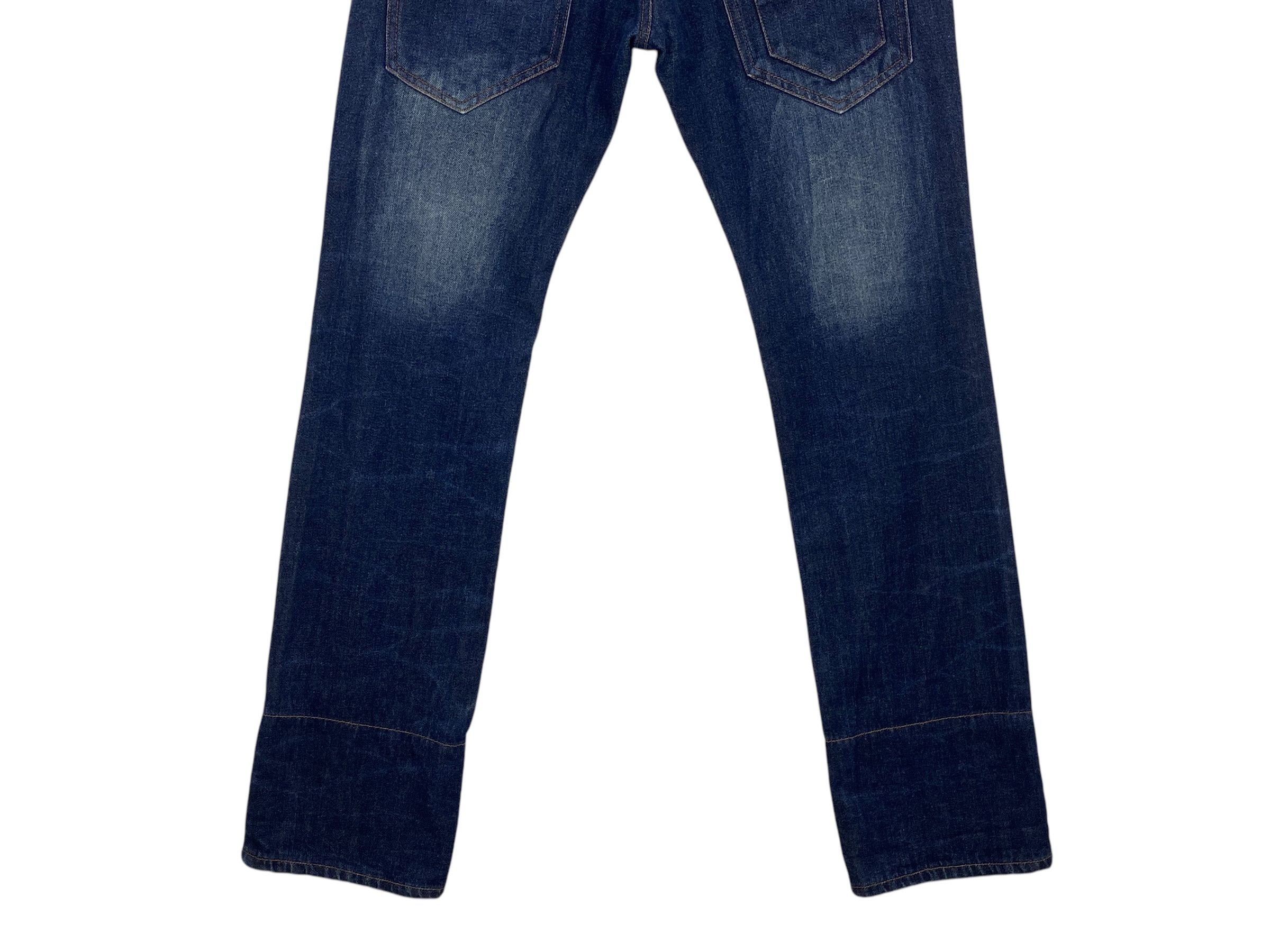 Japanese Brand Double Focus Double Waist Light Wash Denim Size US 31 - 7 Thumbnail