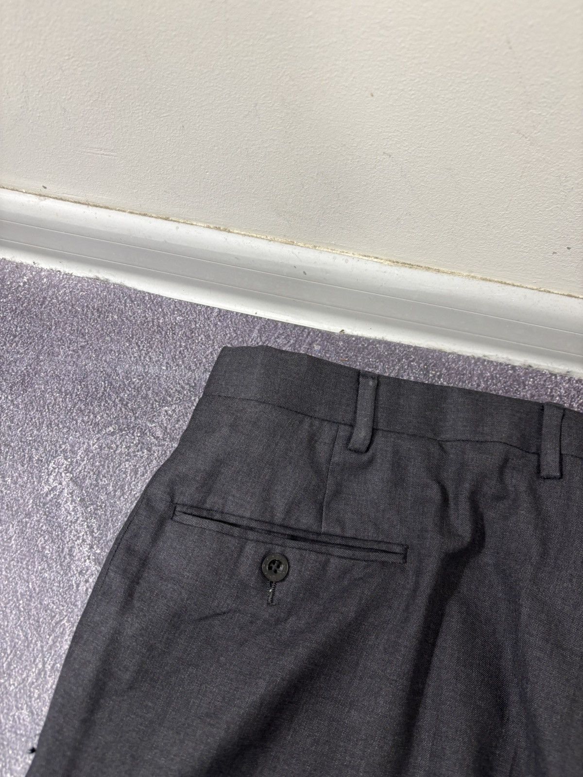 Kiton Kiton Napoli Men’s Charcoal Gray Wool Dress Pants Trousers Size US 38 / EU 54 - 15 Thumbnail