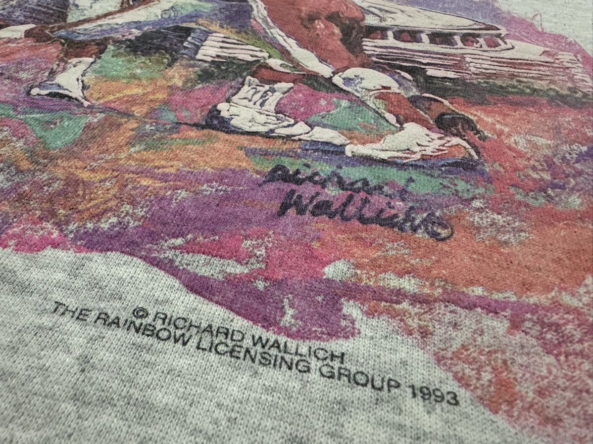 Vintage Vintage 90’s Super Bowl Richard Wallich Art Nice Design Size US XL / EU 56 / 4 - 5 Thumbnail