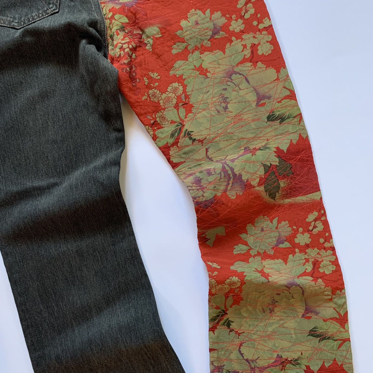 If Six Was Nine × Japanese Brand × Vintage 90s Glamdy Japanese Hybrid Flare Pants Size US 30 / EU 46 - 3 Thumbnail
