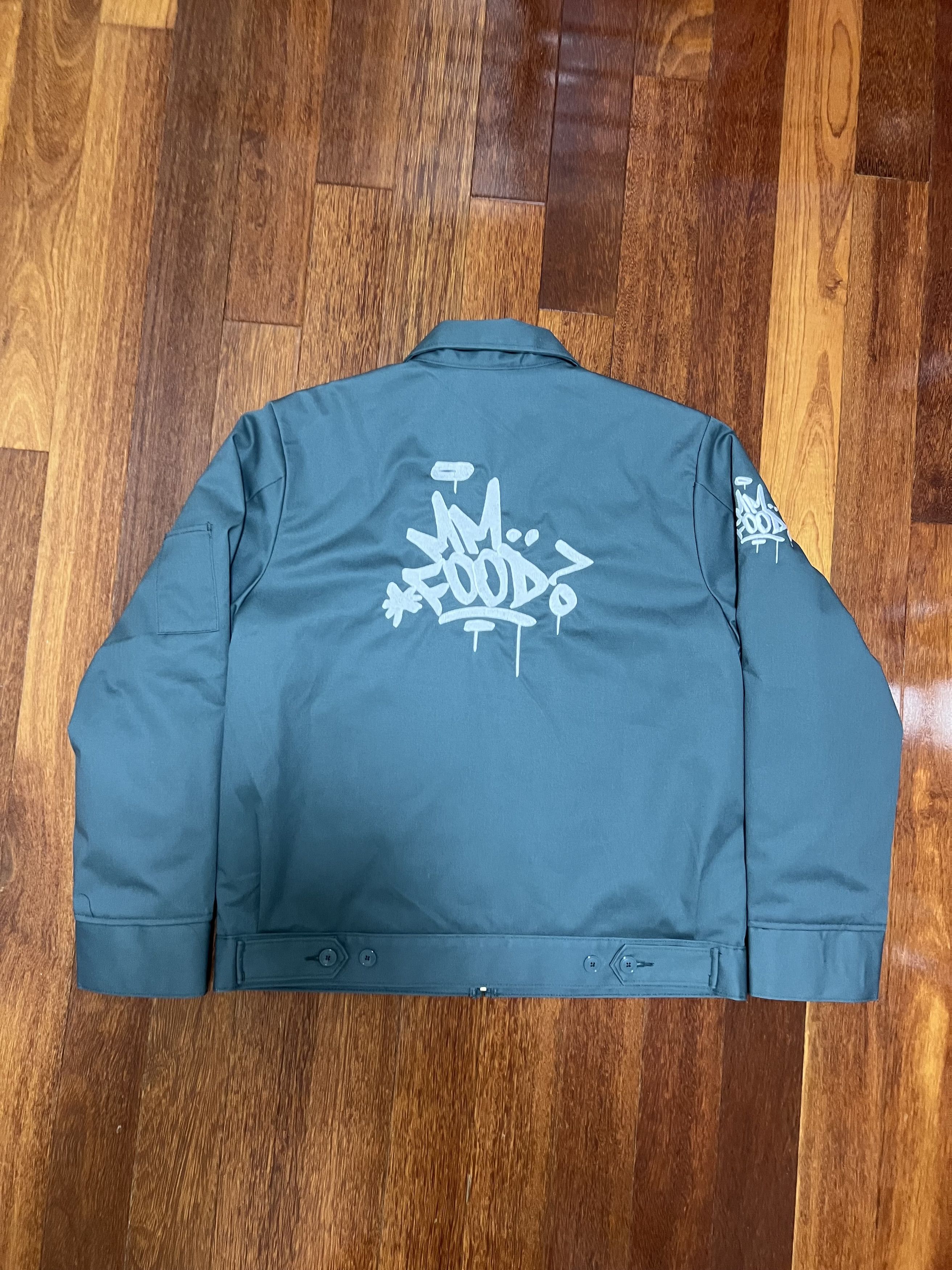 Dickies × MF Doom 💚 MF DOOM Embroidered Mm.. Food Green Workwear Jacket Large Size US L / EU 52-54 / 3 - 4 Thumbnail
